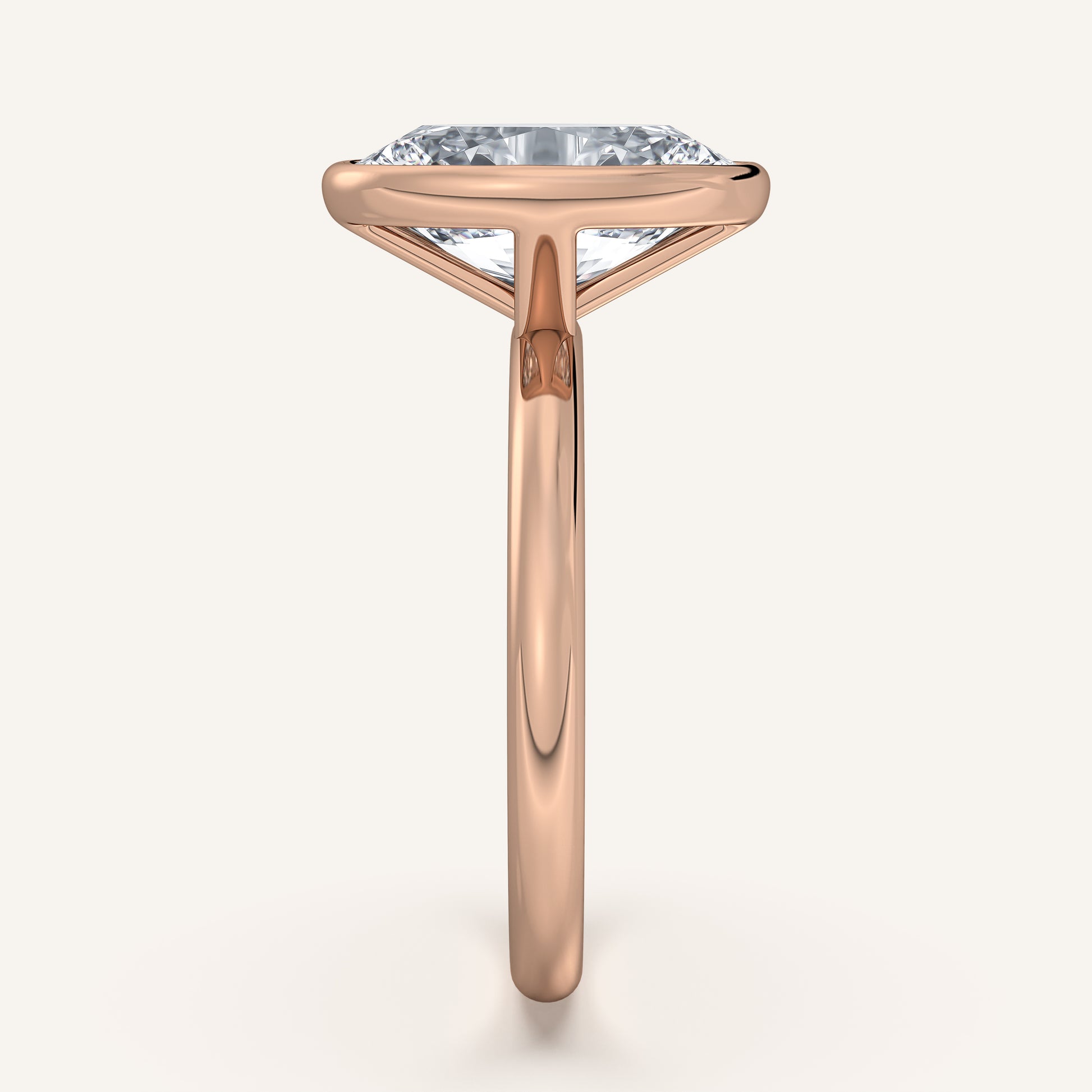 Continu Bezel Set | 14k Rose Gold