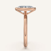 Image for Oval Bezel Set Engagement Ring | 18k Rose Gold