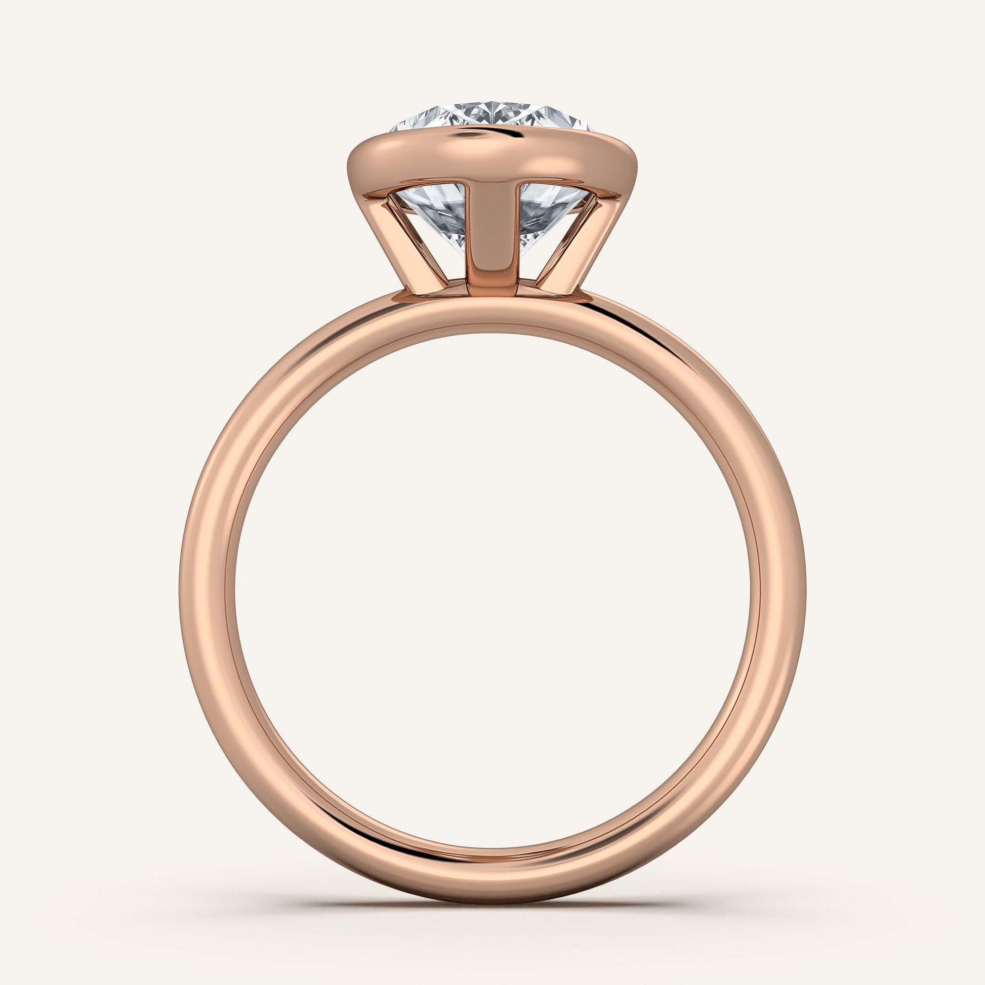 Continu Bezel Set | 14k Rose Gold