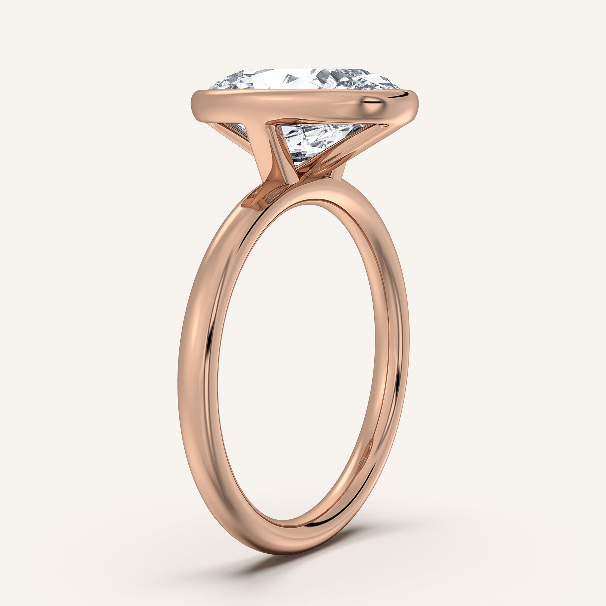 Continu Bezel Set | 14k Rose Gold