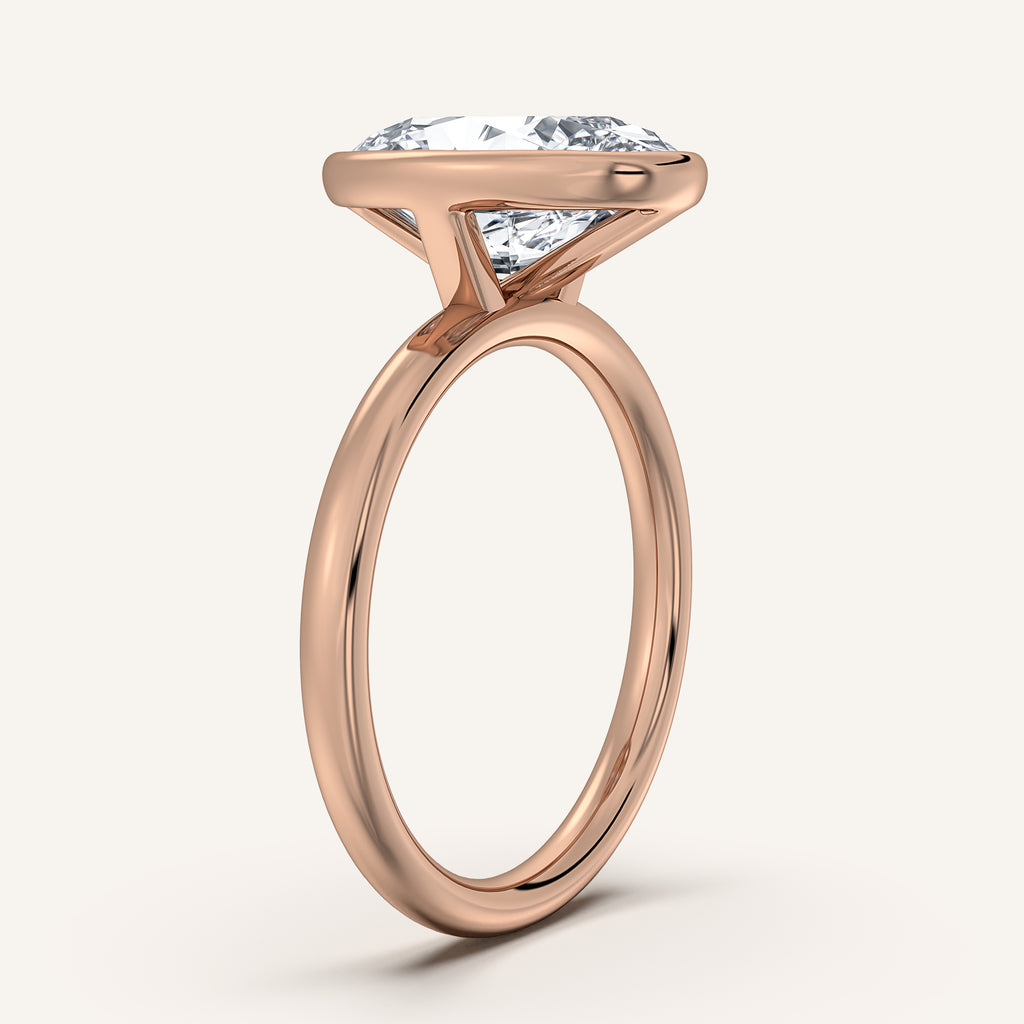 Continu Bezel Set | 18k Rose Gold