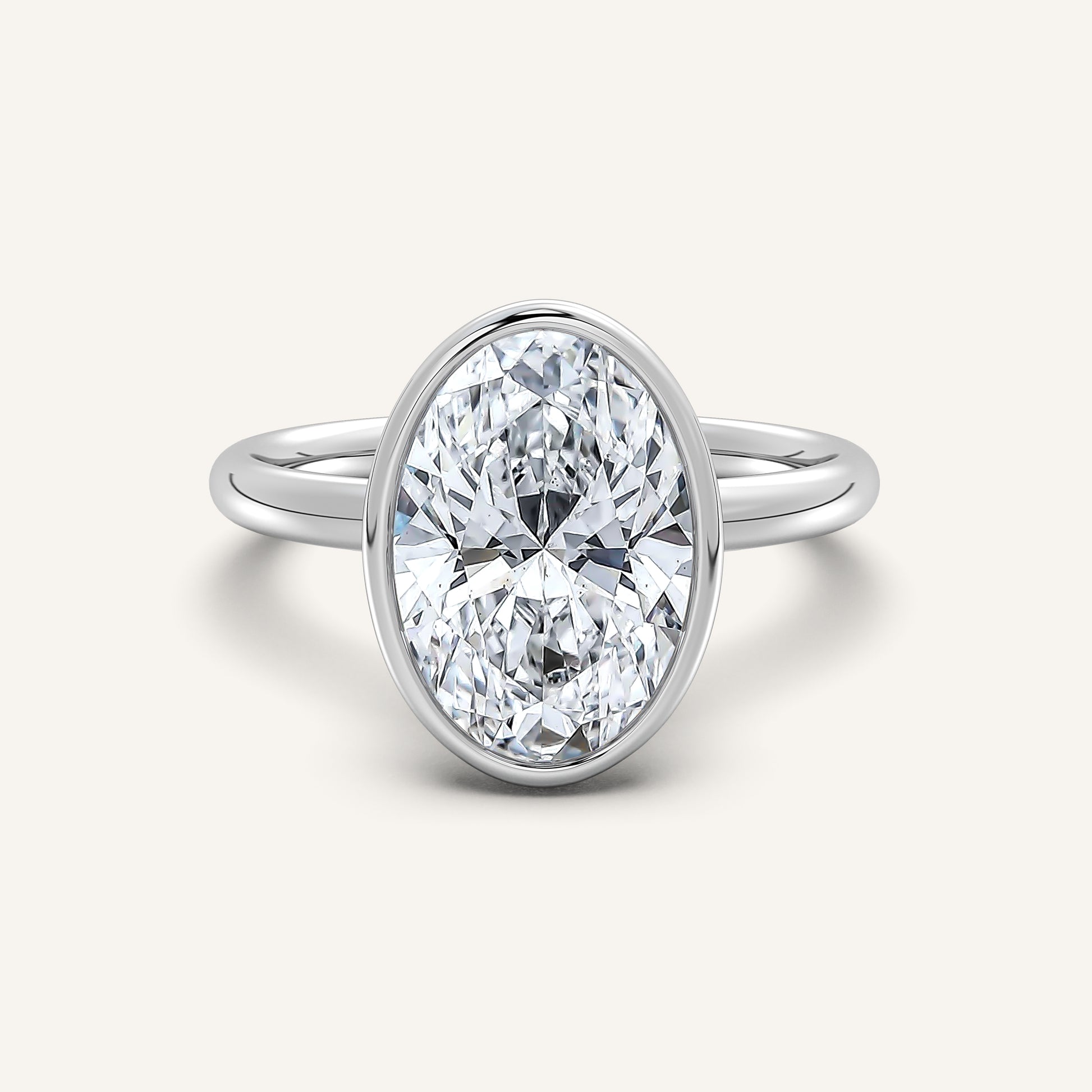 Continu Bezel Set | 14k White Gold