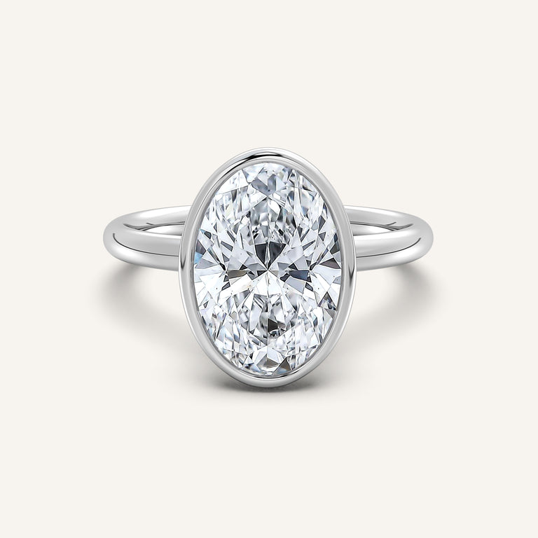 Image for Bezel Set Engagement Ring | Platinum