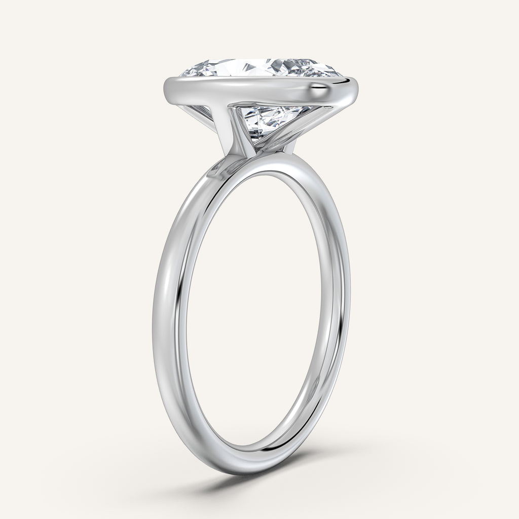 Continu Bezel Set | 14k White Gold