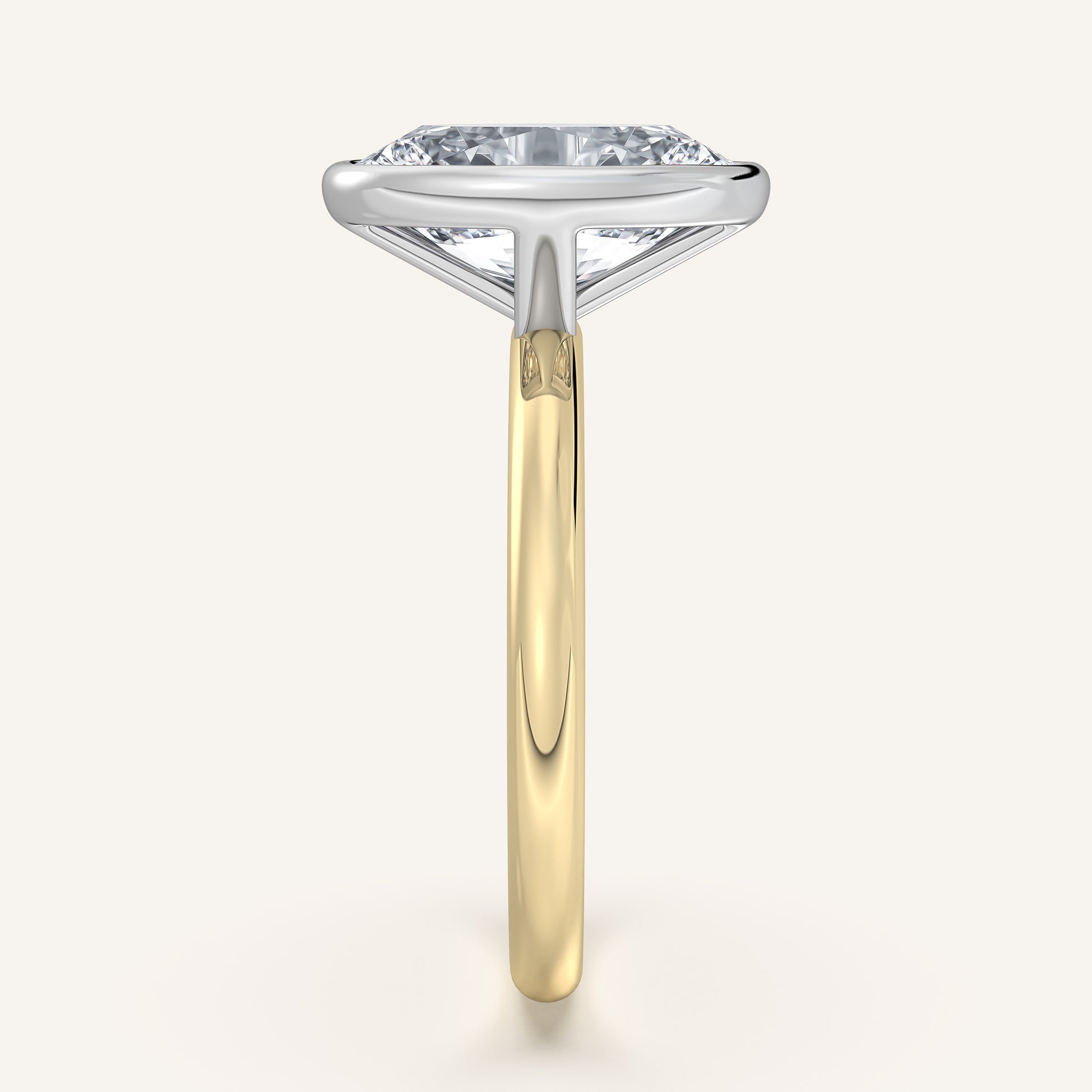 Continu Bezel Set | 14k Two Tone