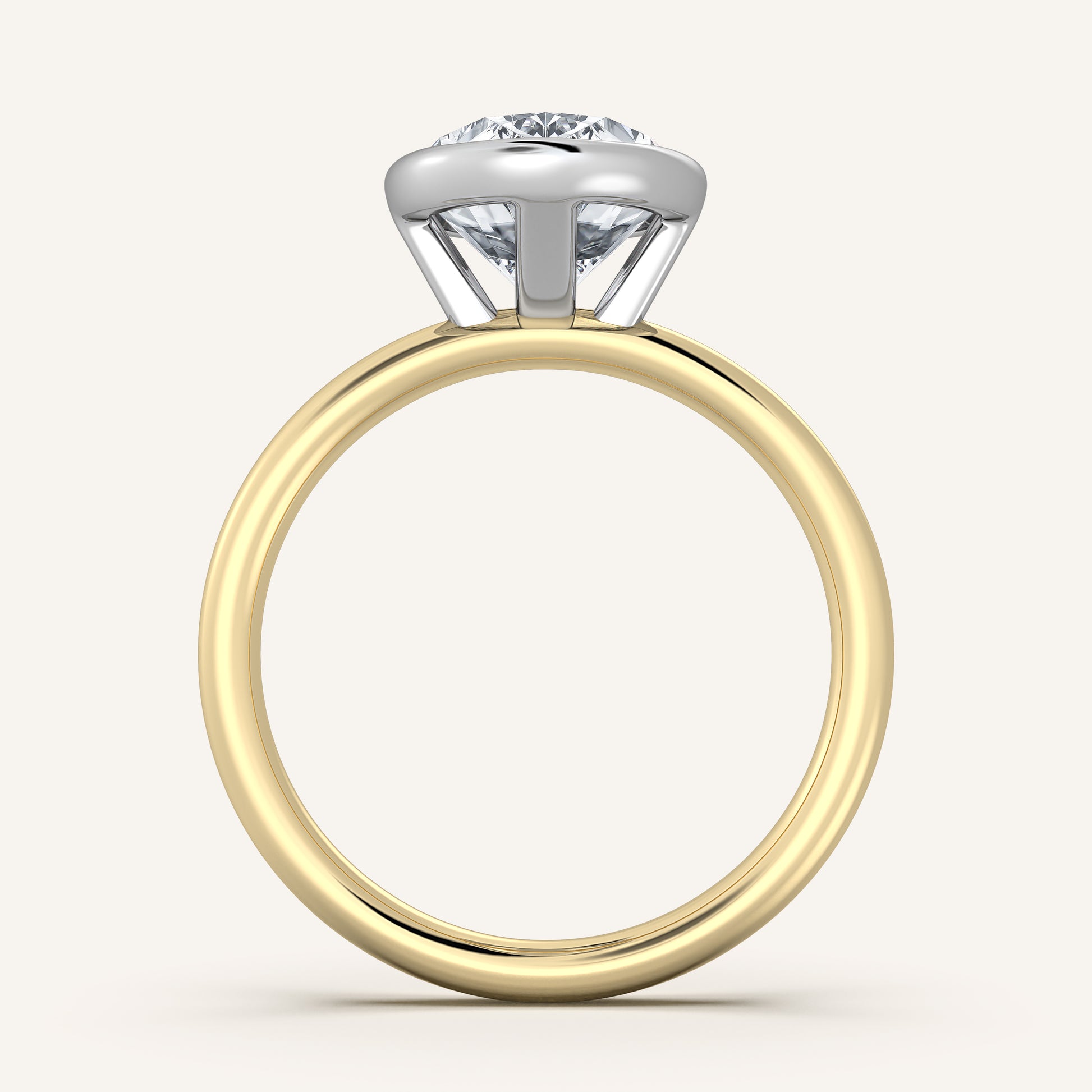 Continu Bezel Set | 14k Two Tone