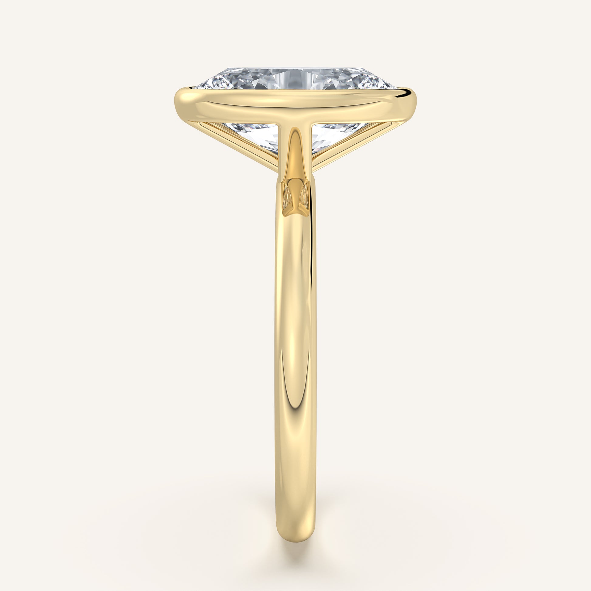 Continu Bezel Set | 14k Yellow Gold