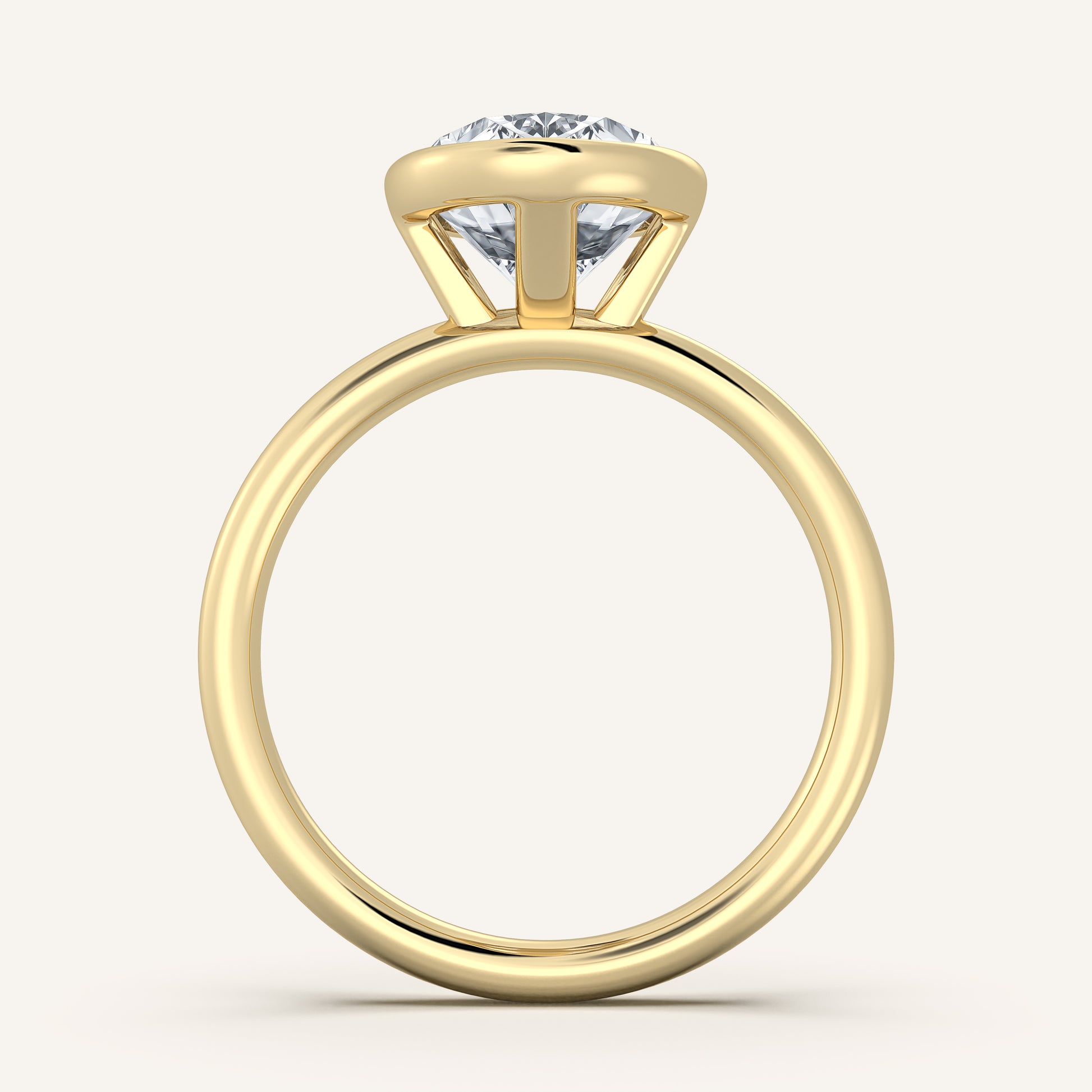 Continu Bezel Set | 18k Yellow Gold