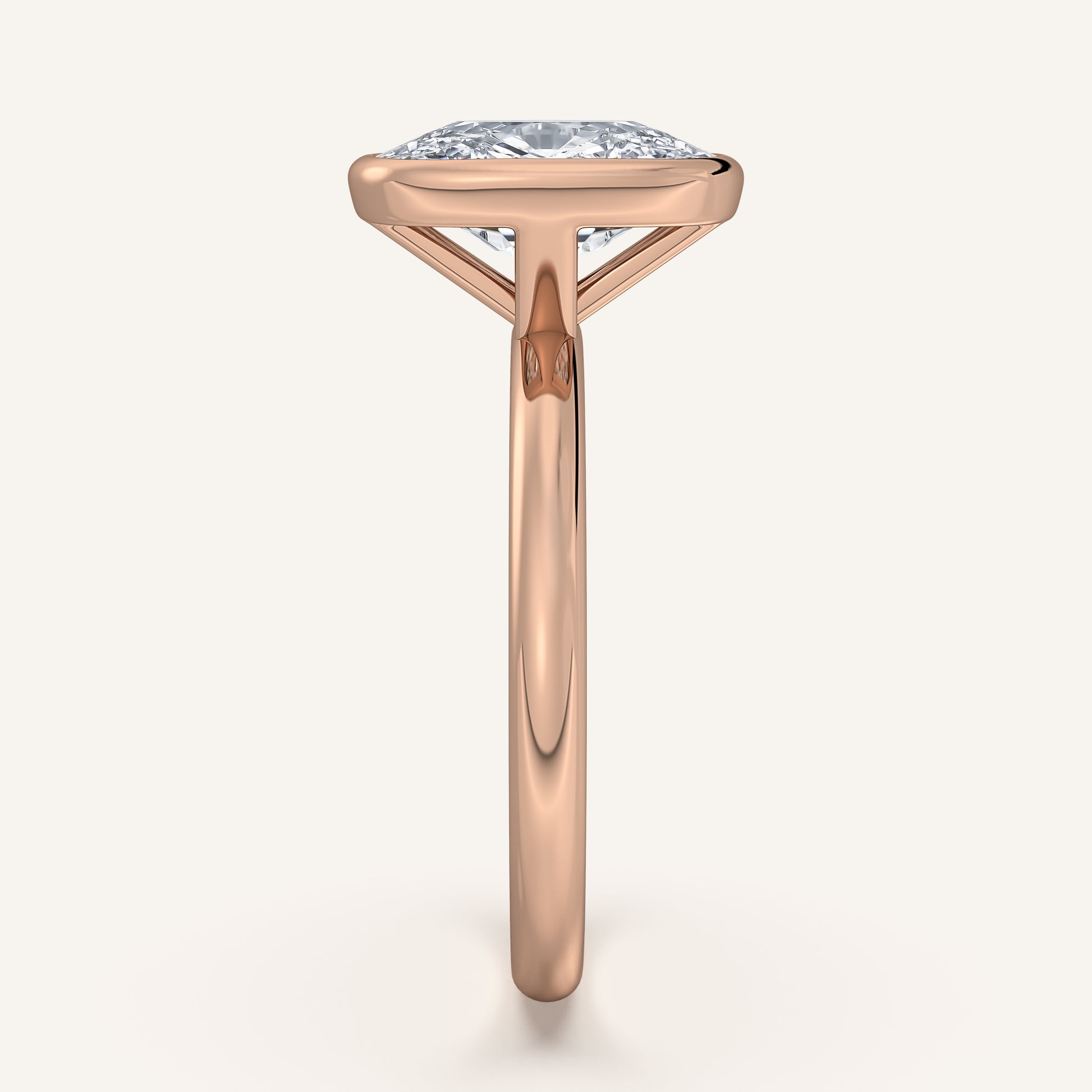 Continu Bezel Set | 14k Rose Gold