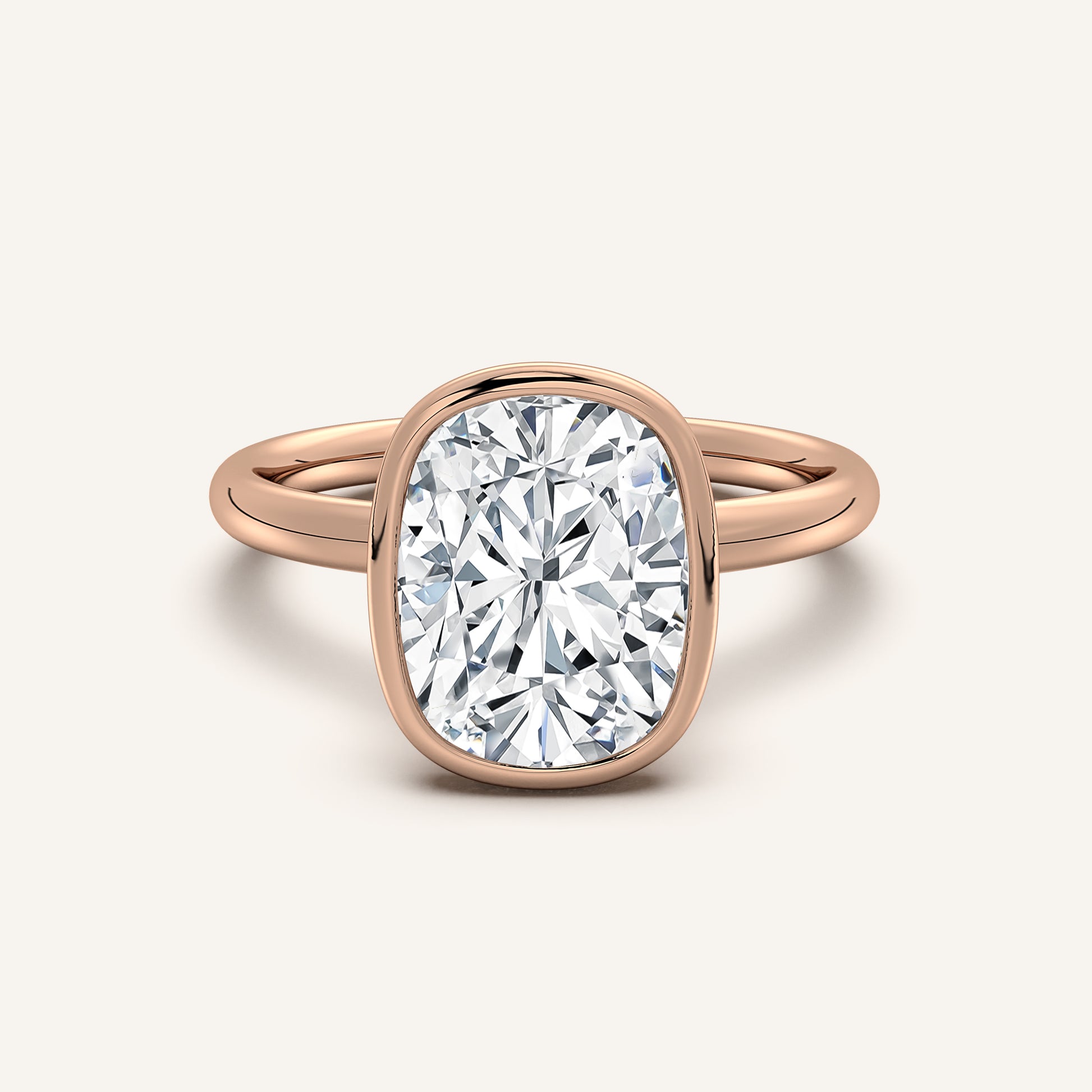 Continu Bezel Set | 18k Rose Gold