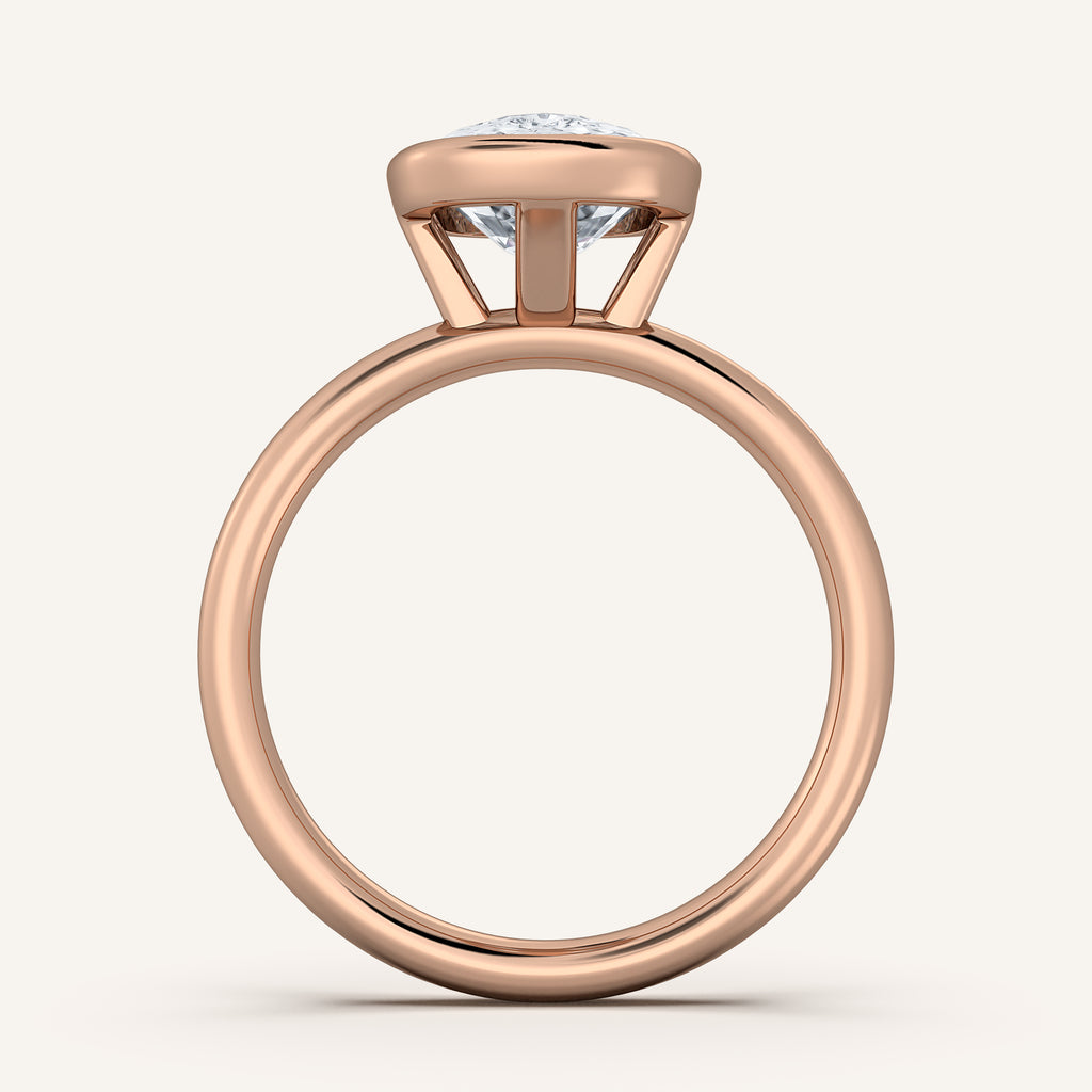 Continu Bezel Set | 18k Rose Gold