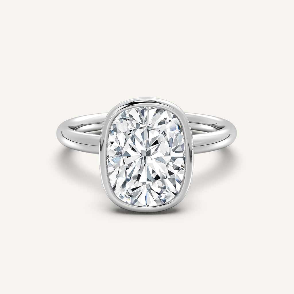 Continu Bezel Set | 18k White Gold