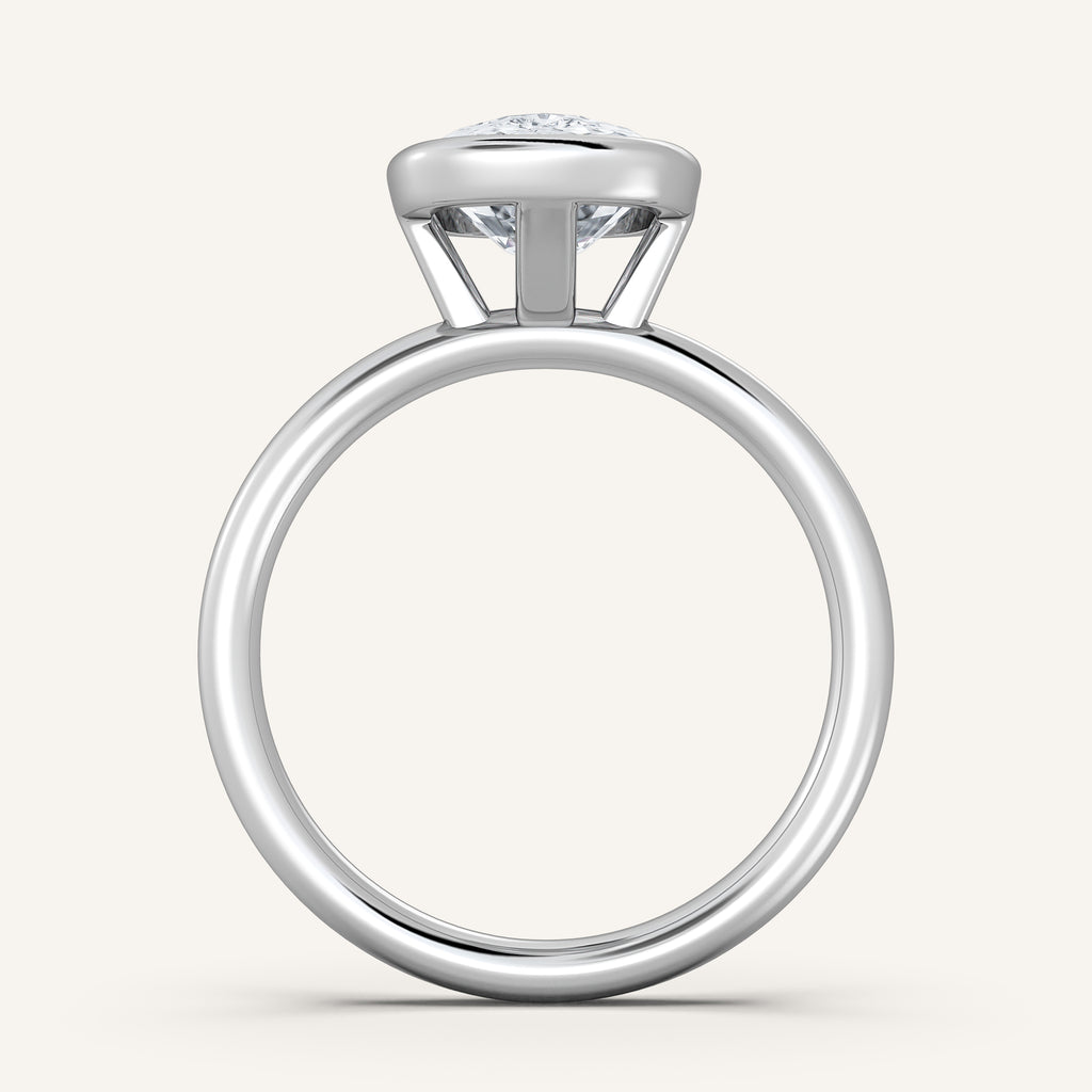 Continu Bezel Set | 14k White Gold