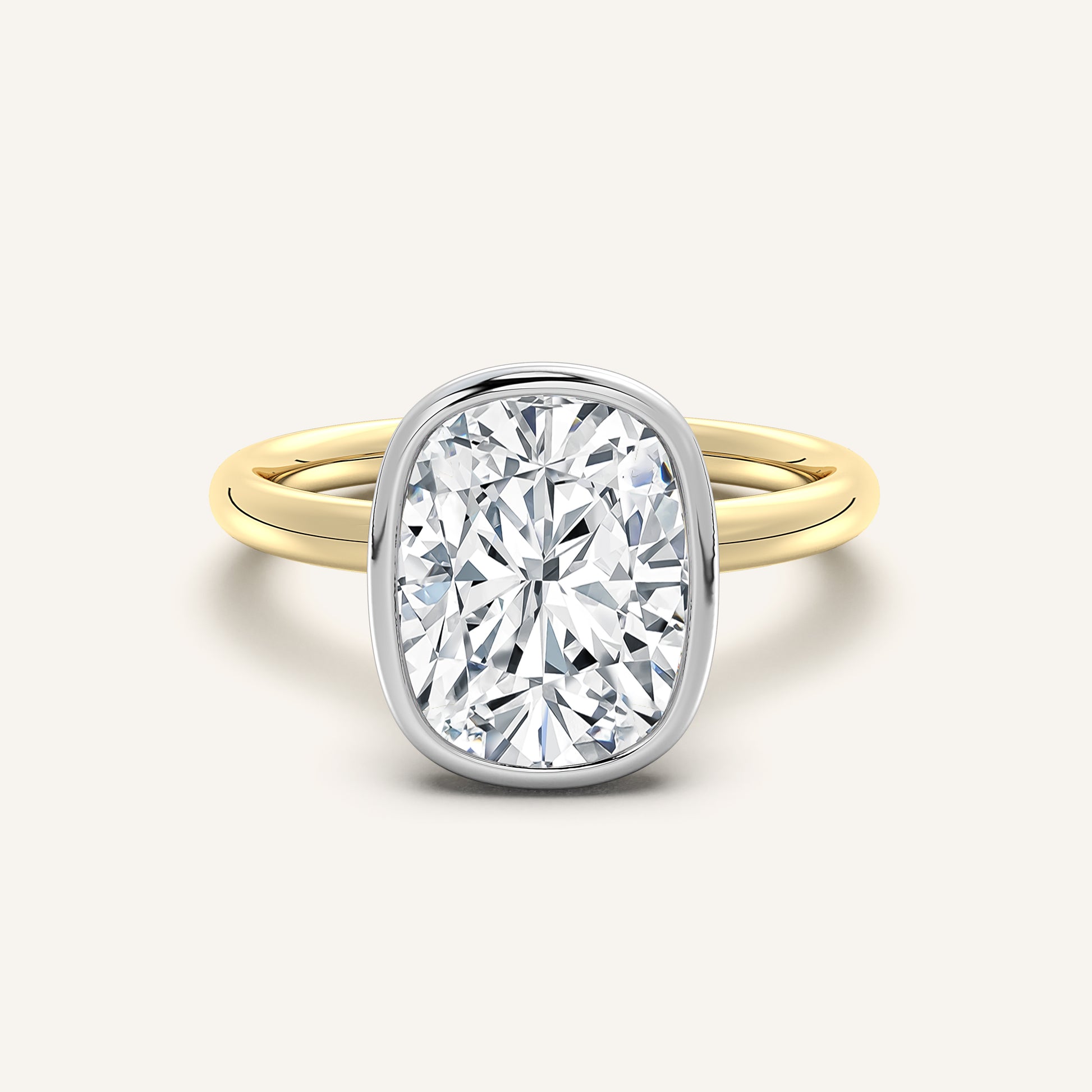 Continu Bezel Set| 14k Two Tone