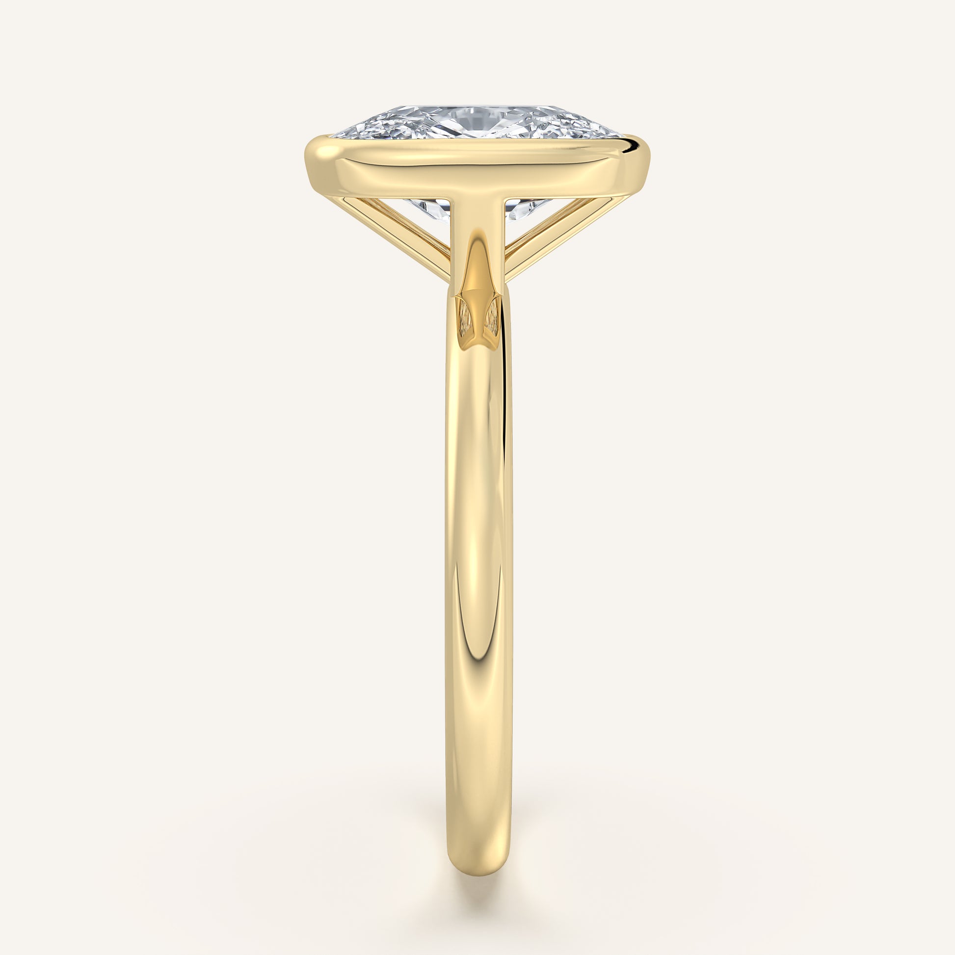 Continu Bezel Set | 18k Yellow Gold