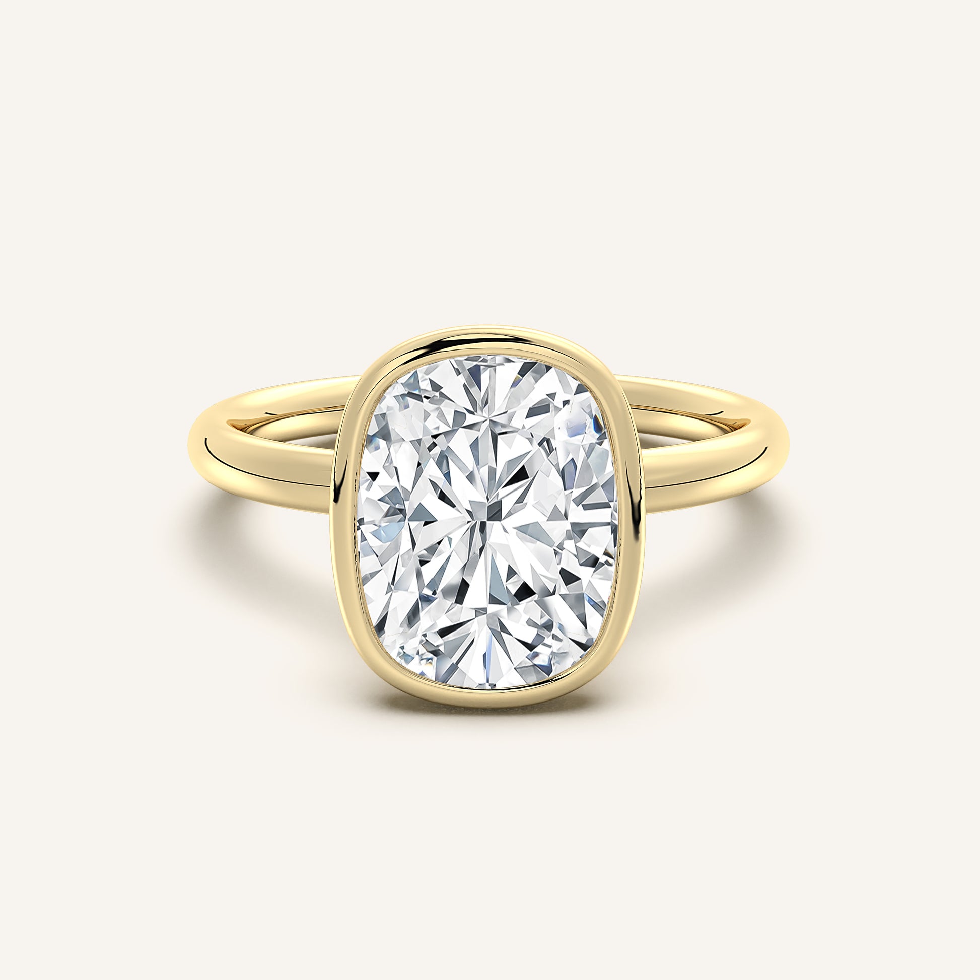 Continu Bezel Set | 14k Yellow Gold