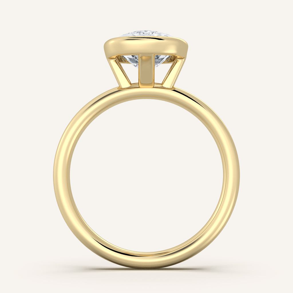 Continu Bezel Set | 14k Yellow Gold