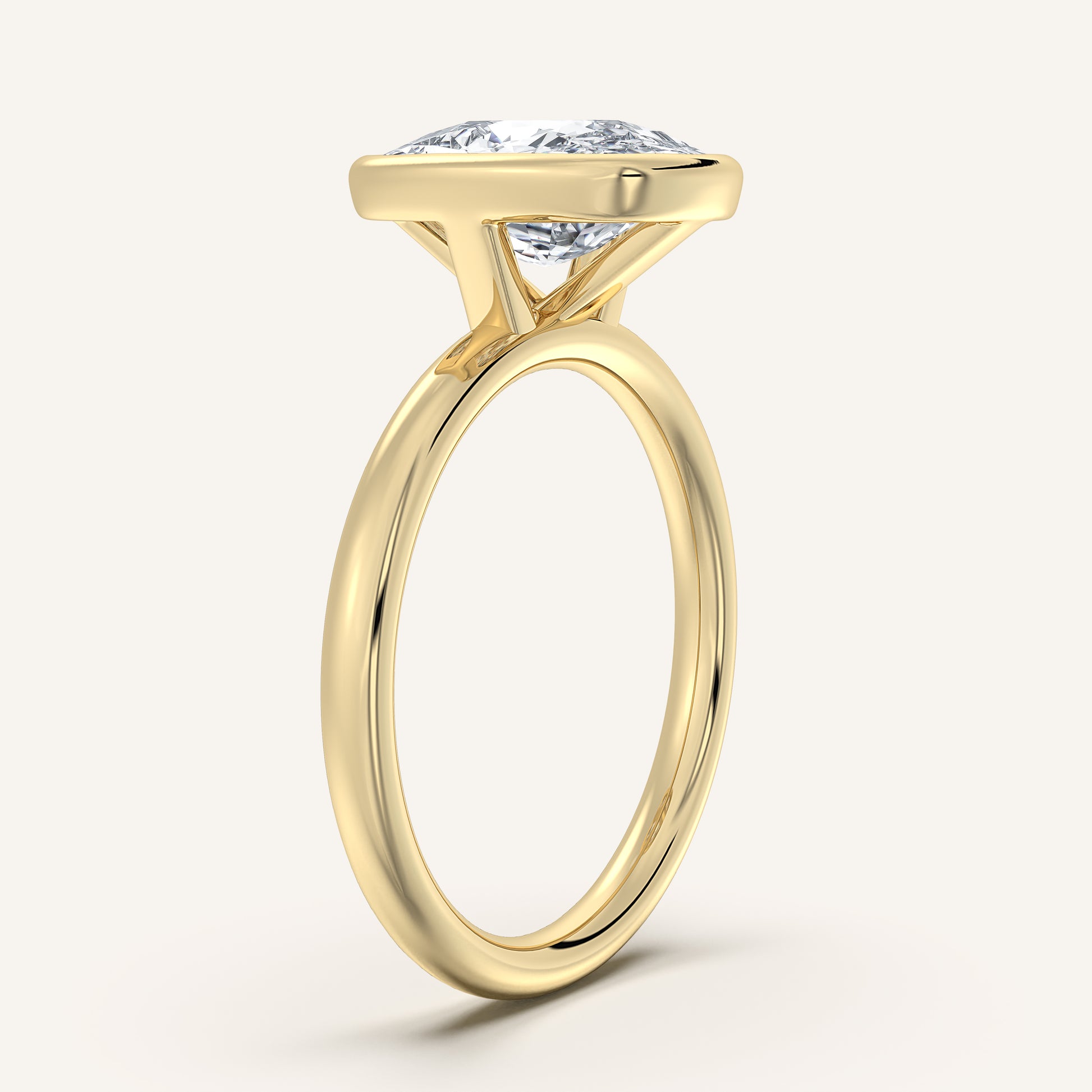 Continu Bezel Set | 14k Yellow Gold