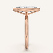 Image for Marquise Bezel Set Engagement Ring | 18k Rose Gold