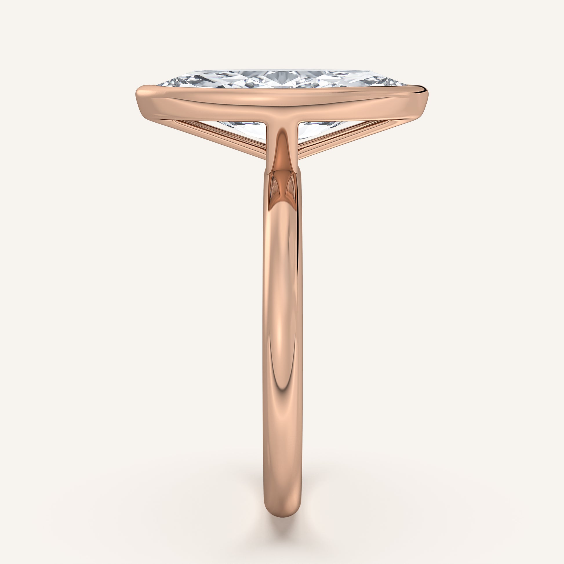 Continu Bezel Set | 18k Rose Gold