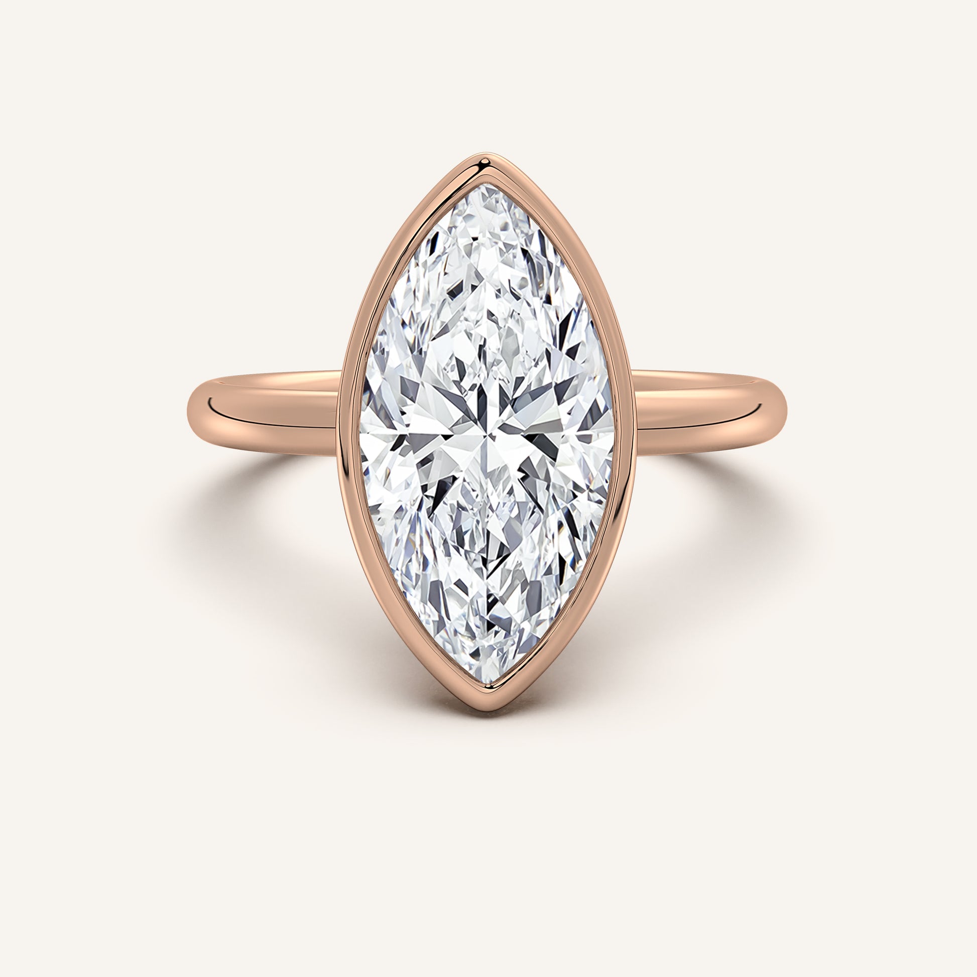 Continu Bezel Set | 14k Rose Gold