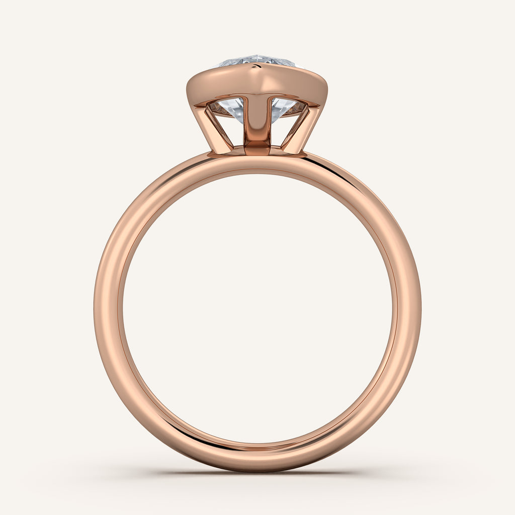 Continu Bezel Set | 18k Rose Gold
