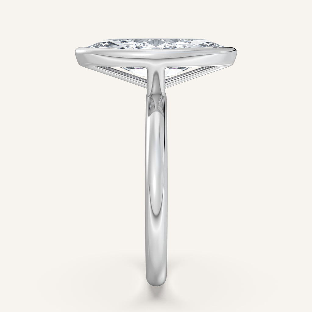 Continu Bezel Set | 14k White Gold