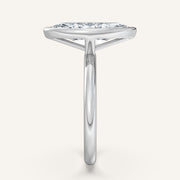 Image for Marquise Bezel Set Engagement Ring | Platinum