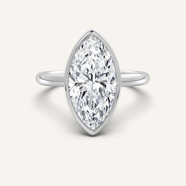 Image for Bezel Set Engagement Ring | Platinum