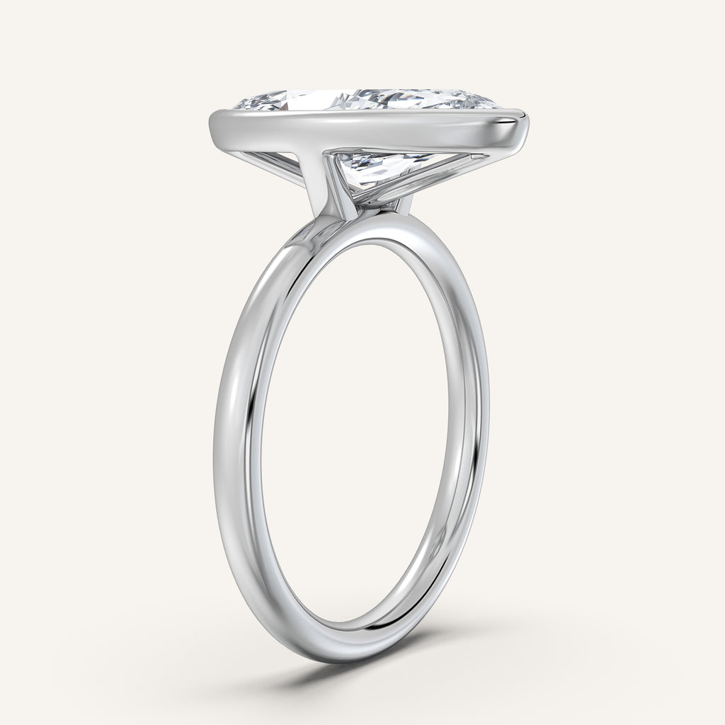 Continu Bezel Set | 18k White Gold