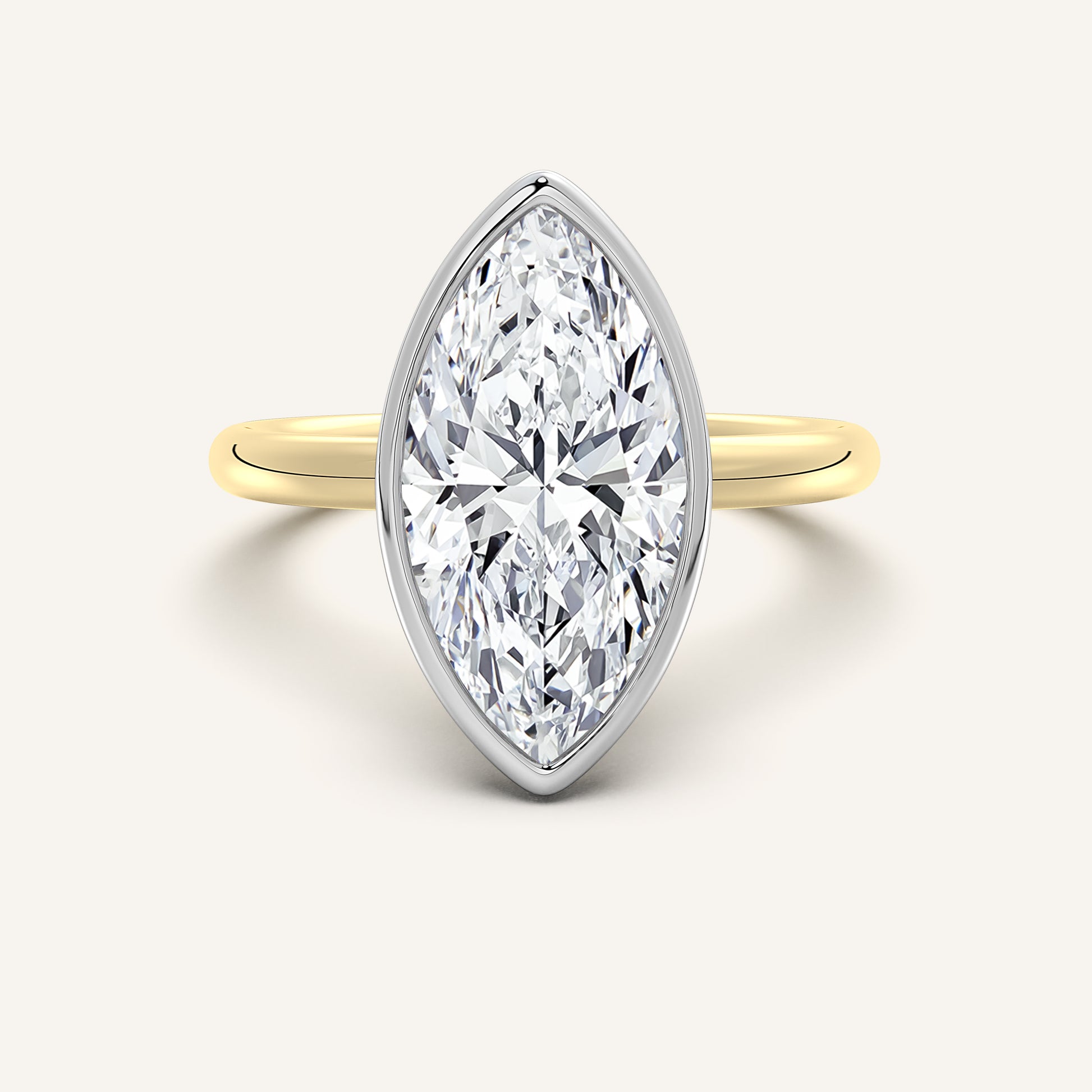 Continu Bezel Set | 14k Two Tone