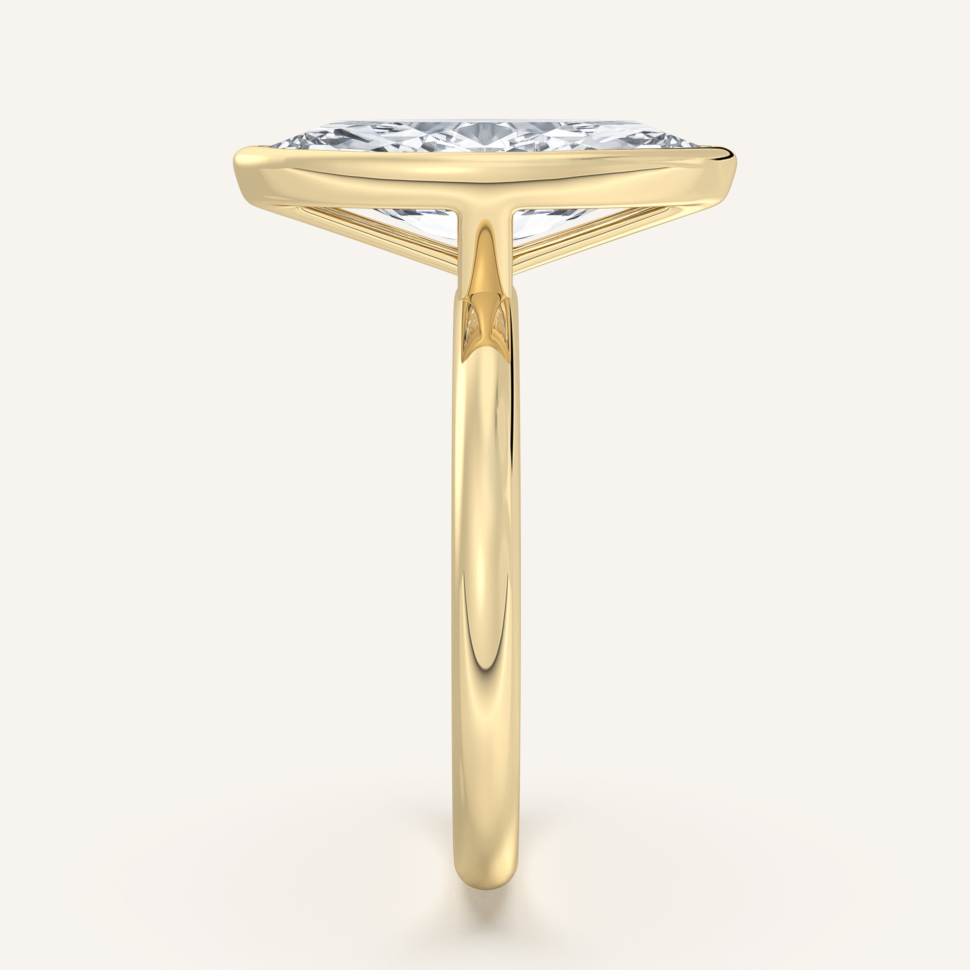 Continu Bezel Set | 14k Yellow Gold