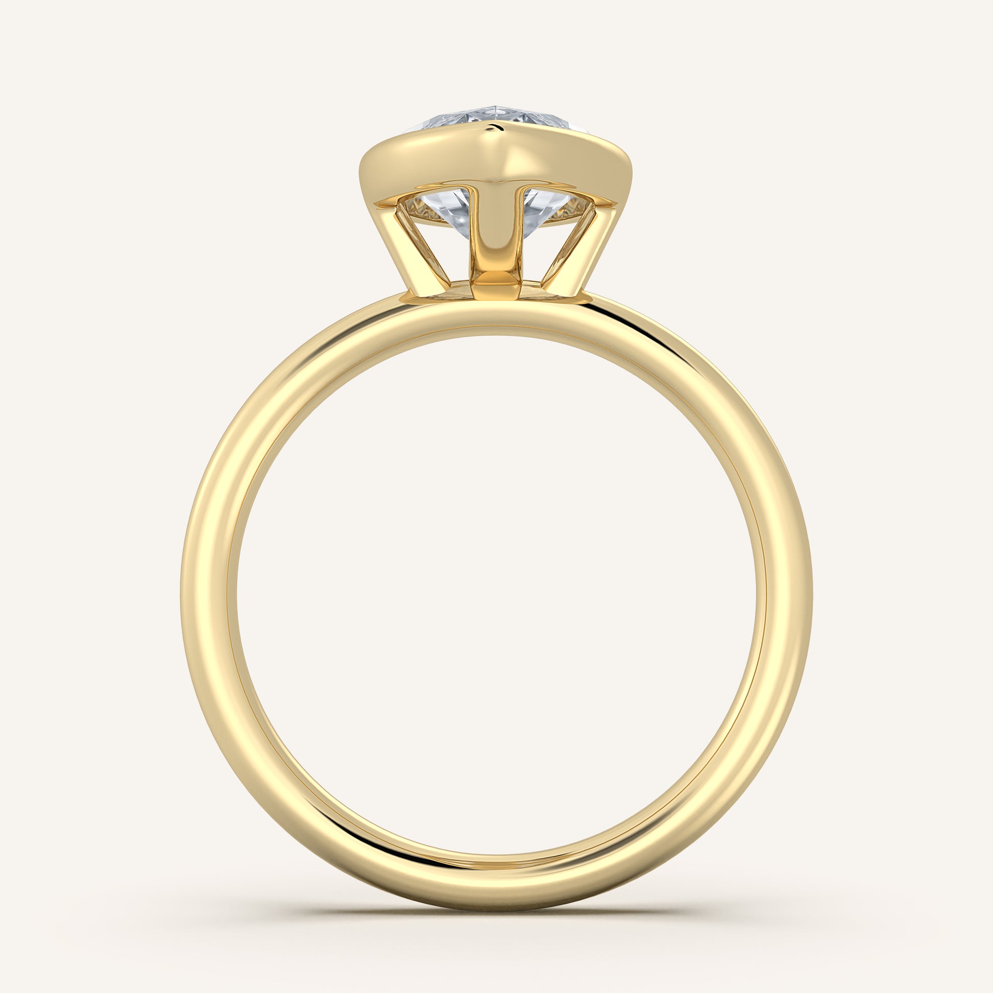 Continu Bezel Set | 18k Yellow Gold