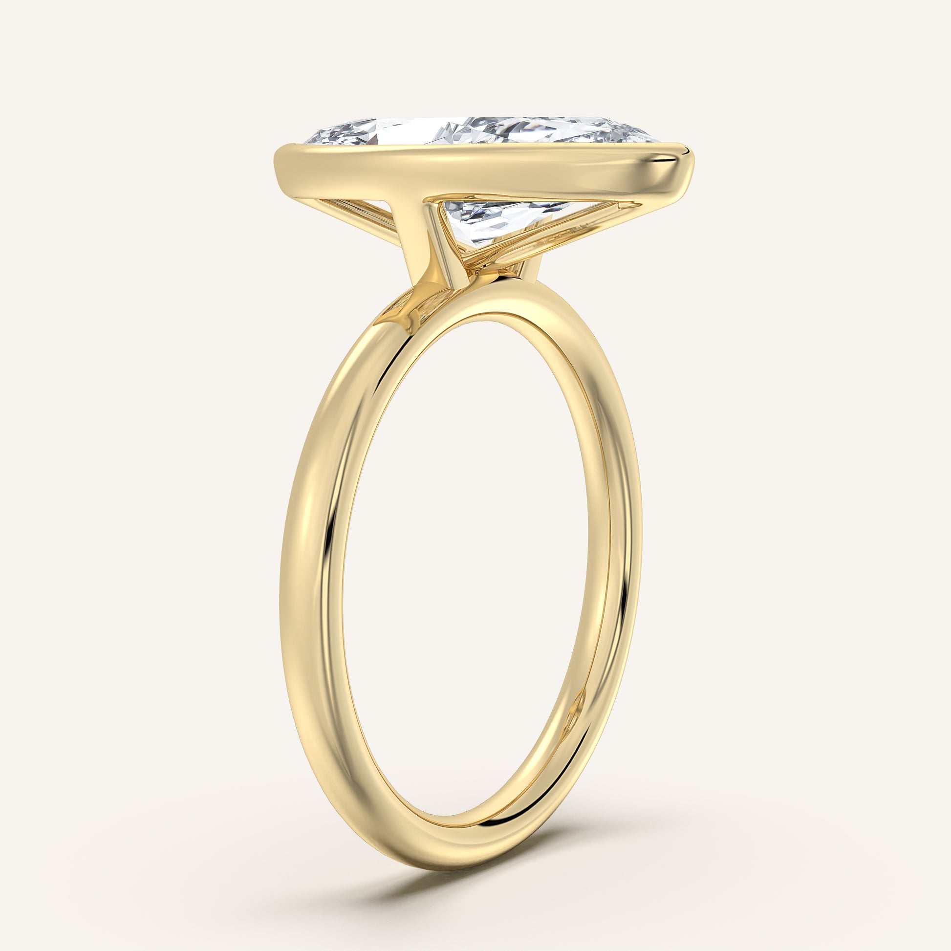 Continu Bezel Set | 14k Yellow Gold