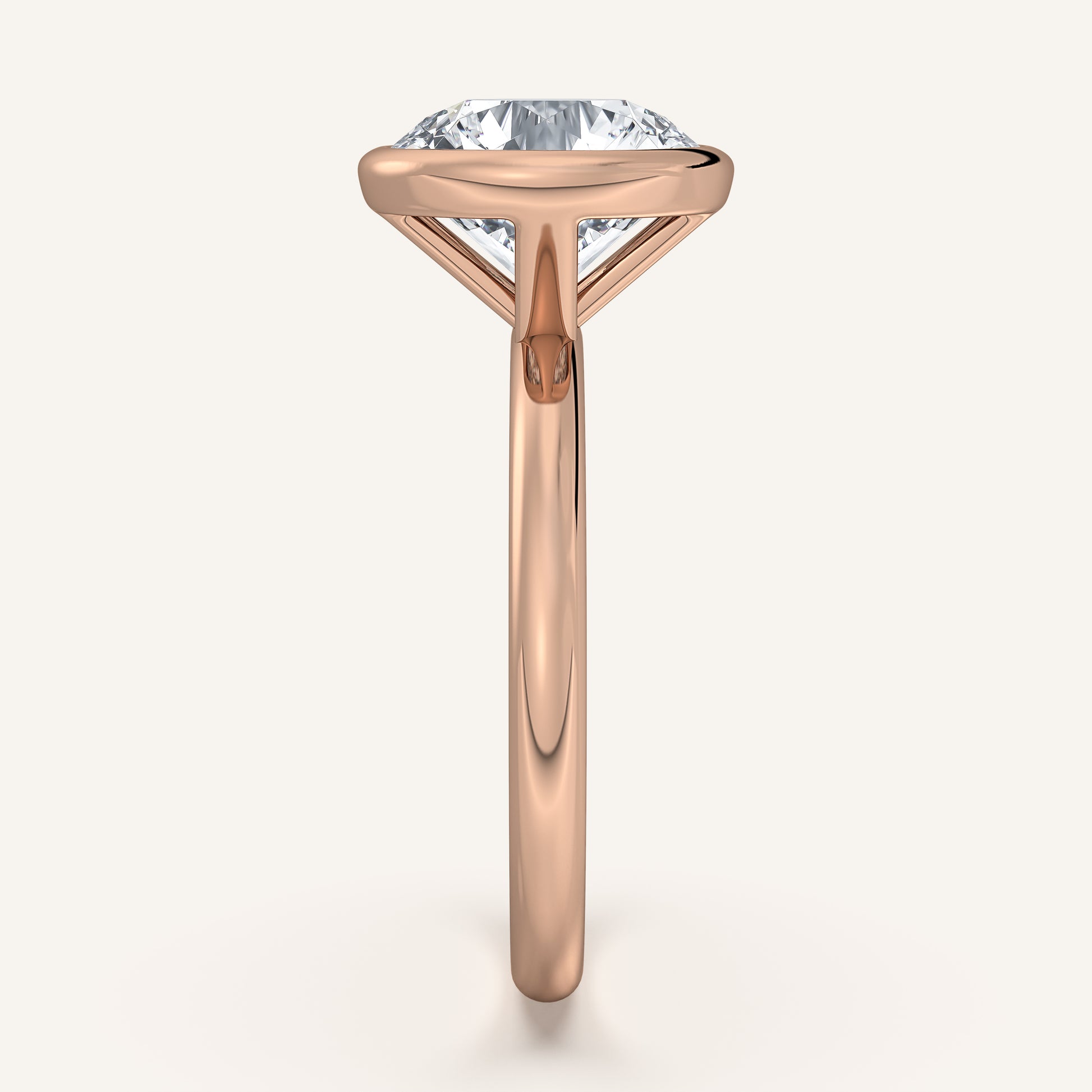 Continu Bezel Set | 14k Rose Gold