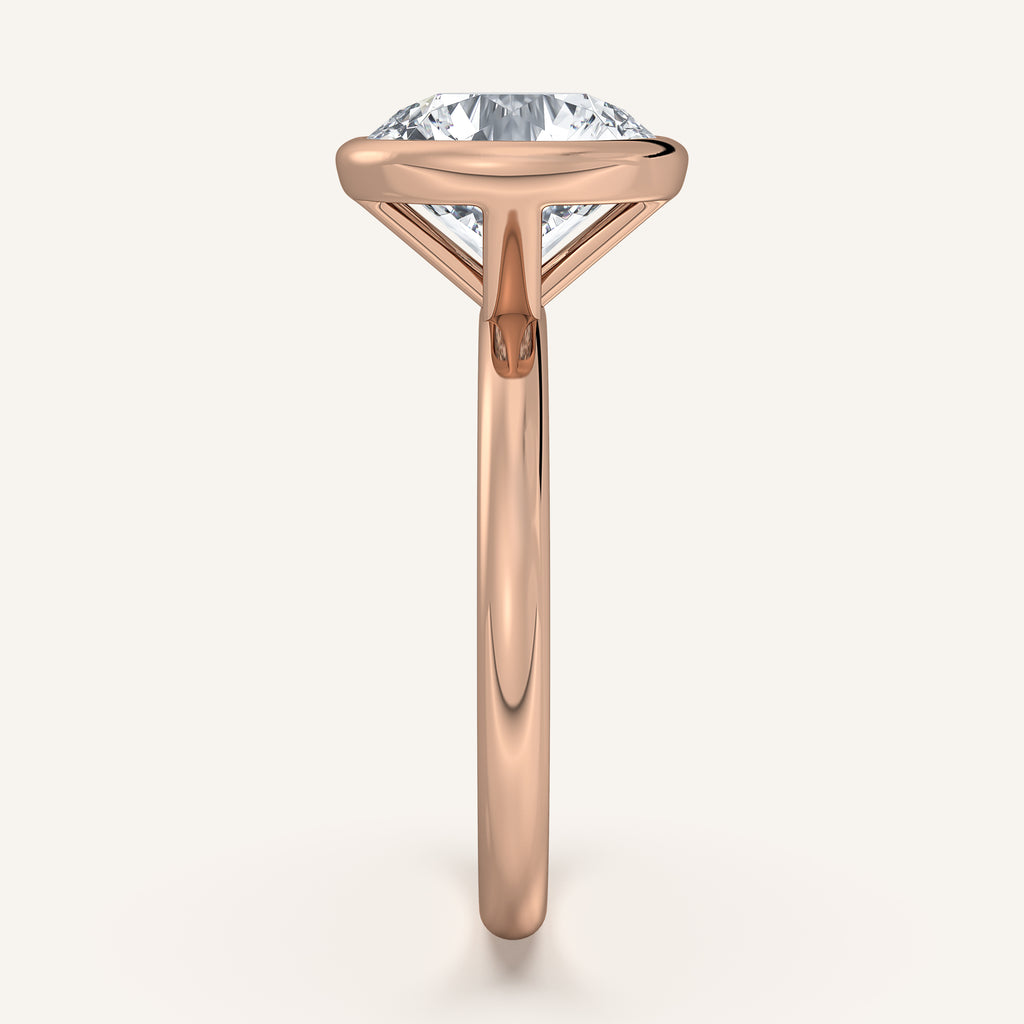 Continu Bezel Set | 18k Rose Gold