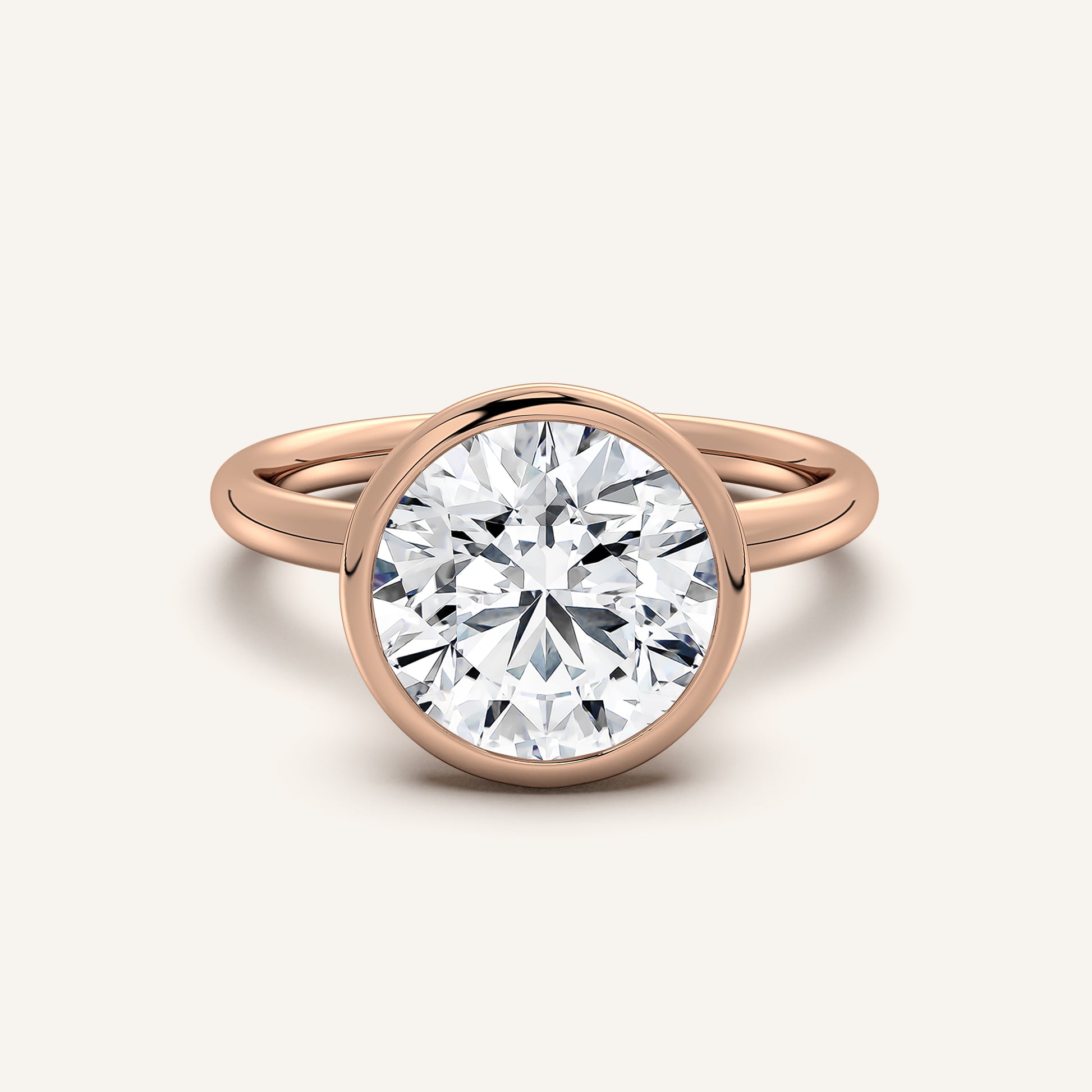 Continu Bezel Set | 18k Rose Gold