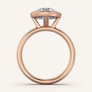 Image for Round Bezel Set Engagement Ring | 14k Rose Gold