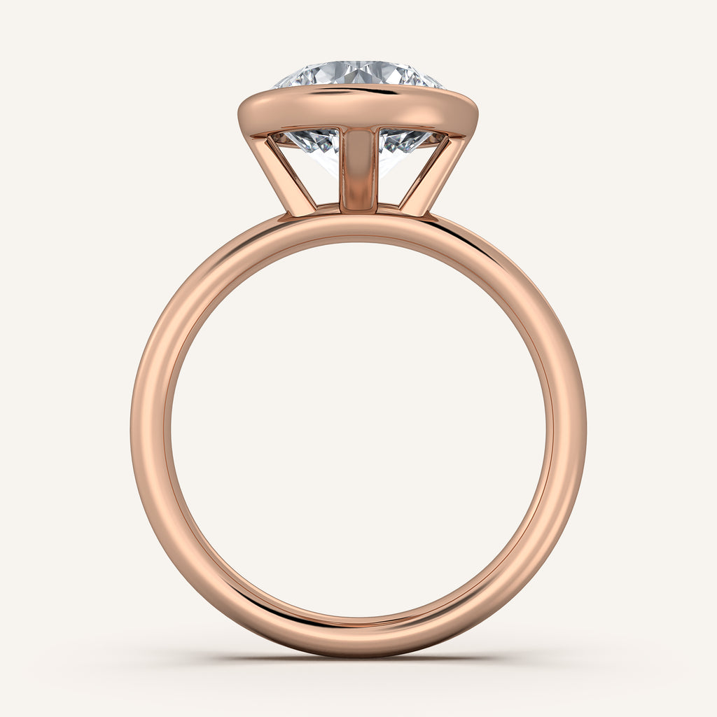 Continu Bezel Set | 18k Rose Gold