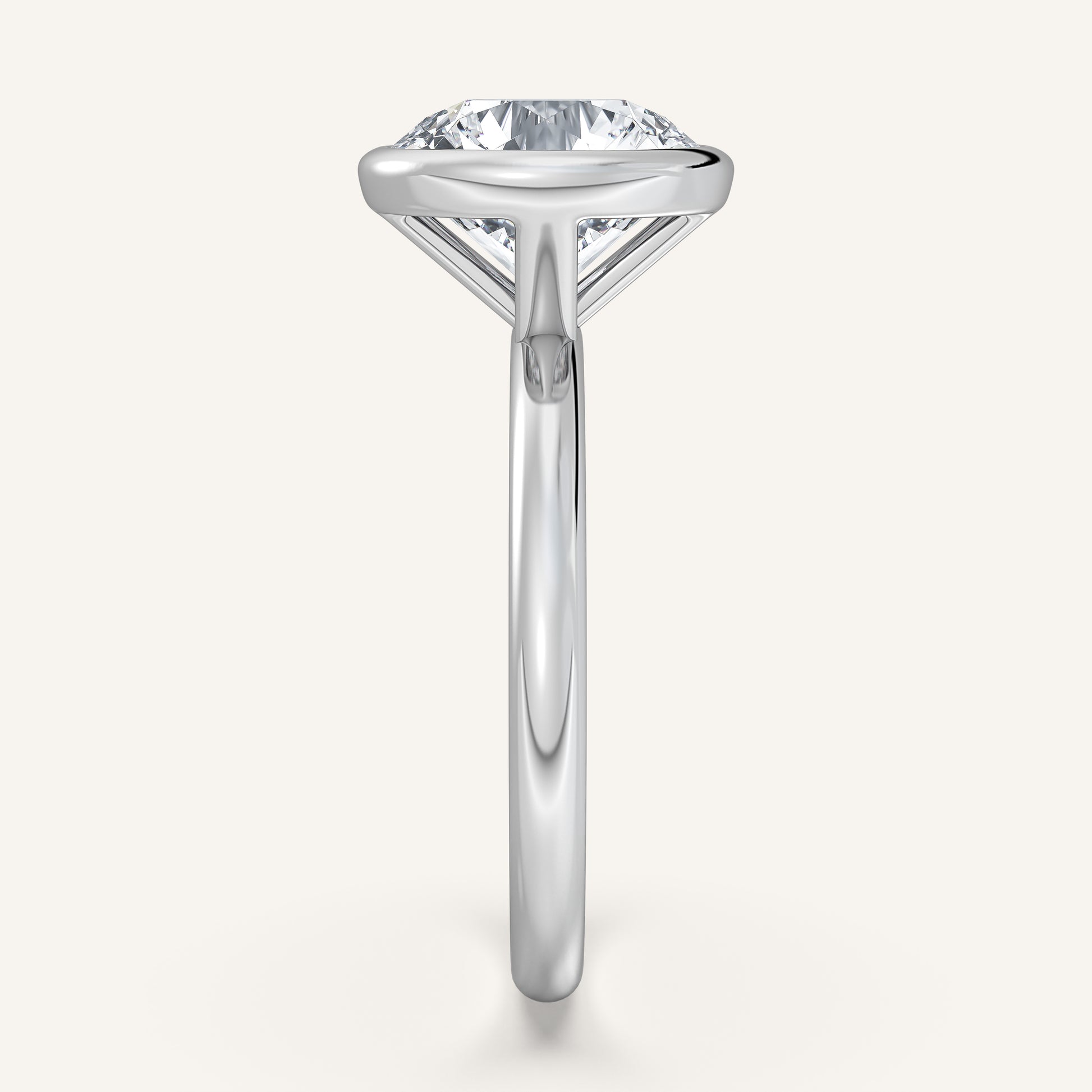 Continu Bezel Set | 14k White Gold