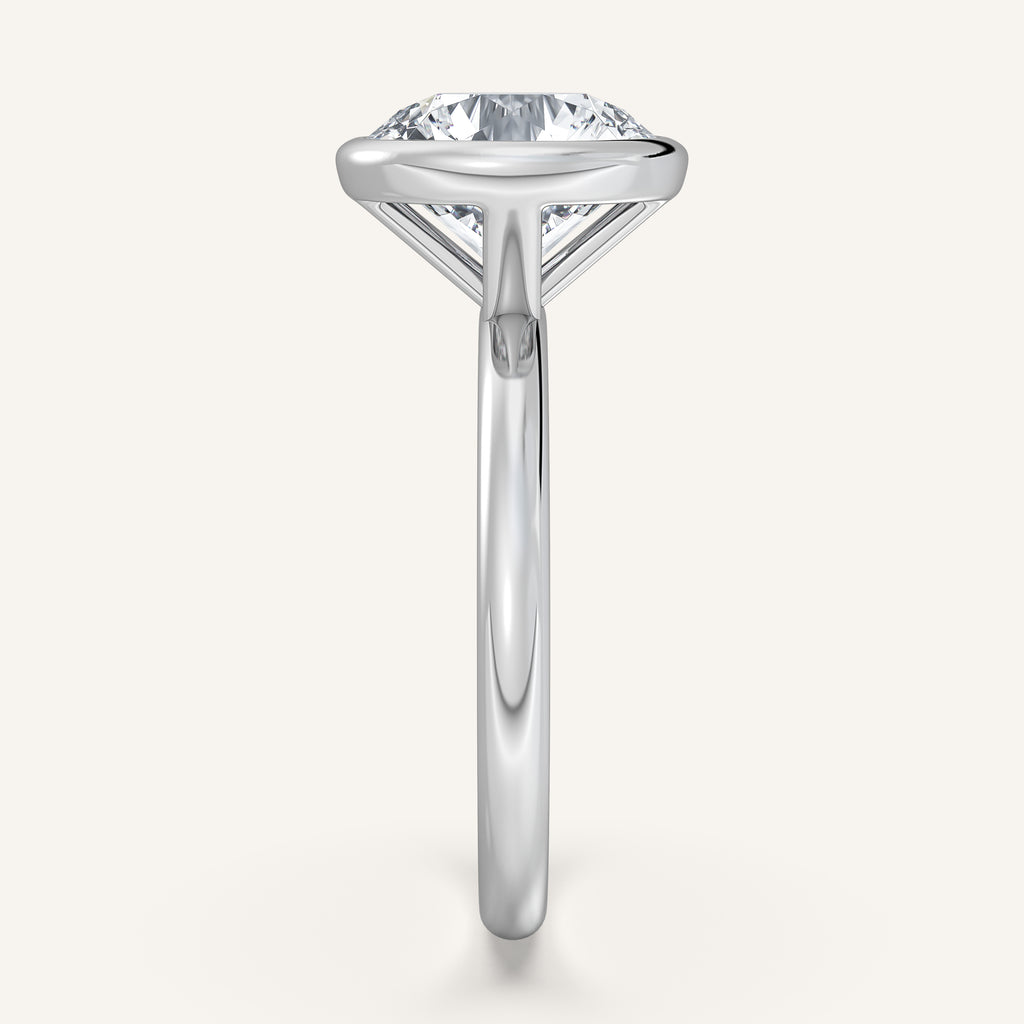 Continu Bezel Set | 18k White Gold