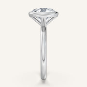 Image for Round Bezel Set Engagement Ring | Platinum