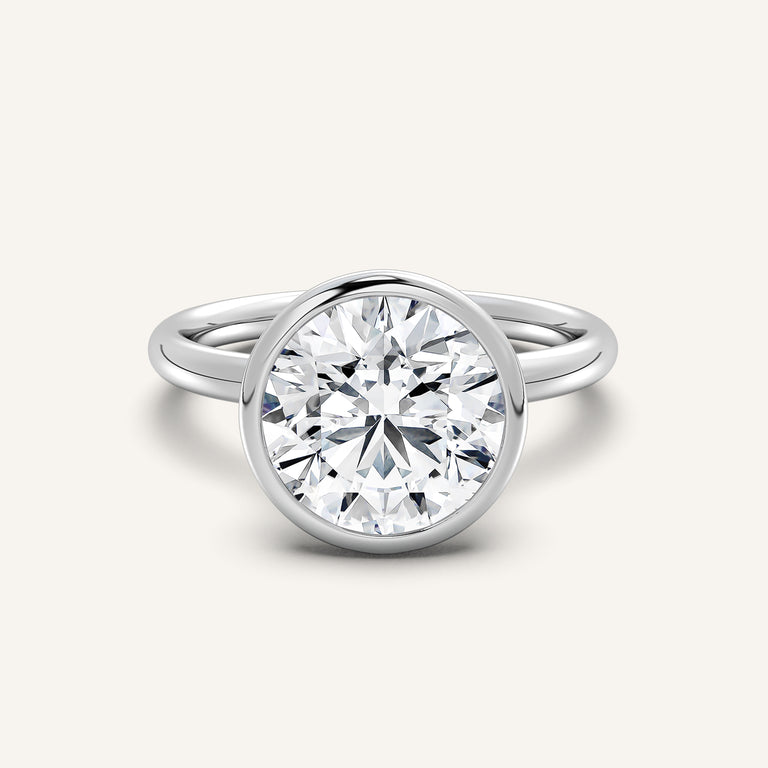 Image for Bezel Set Engagement Ring | Platinum