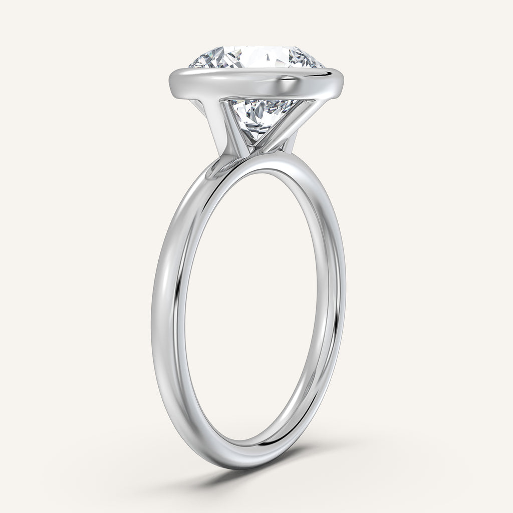 Continu Bezel Set | 14k White Gold