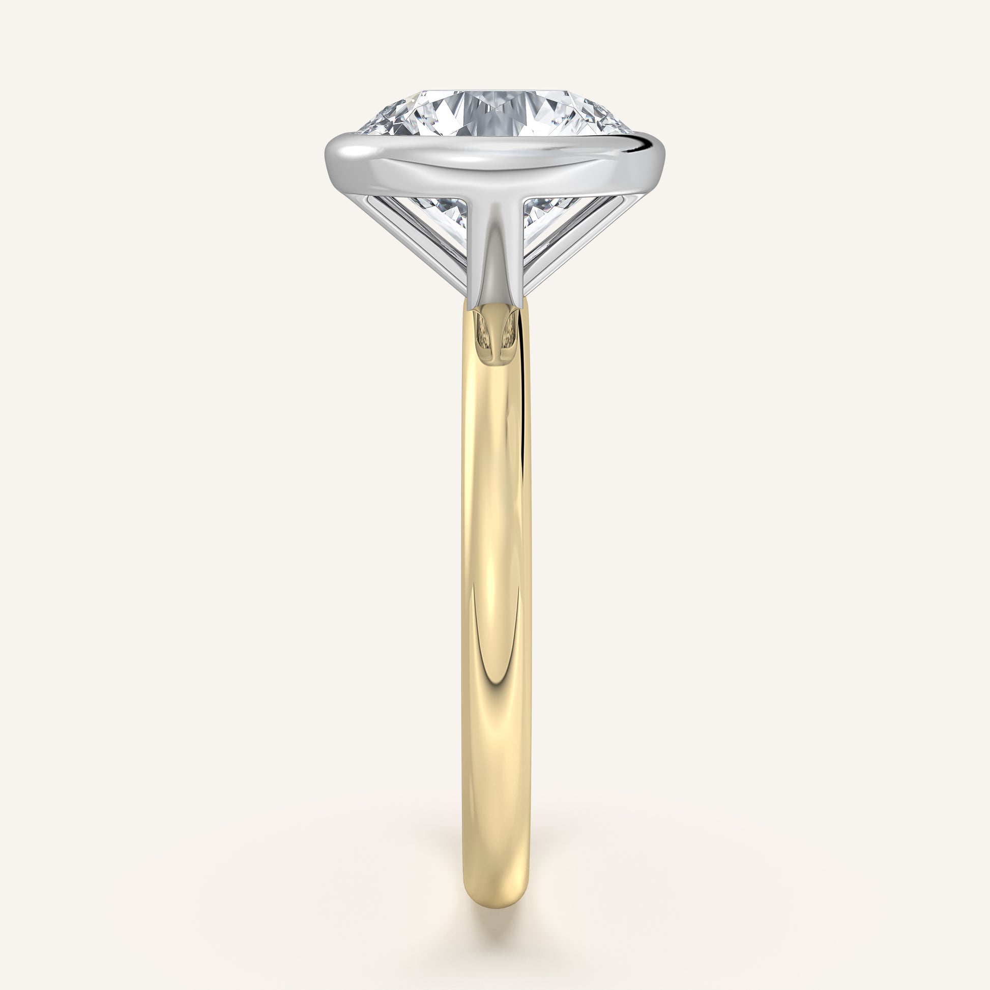 Continu Bezel Set | 14k Two Tone