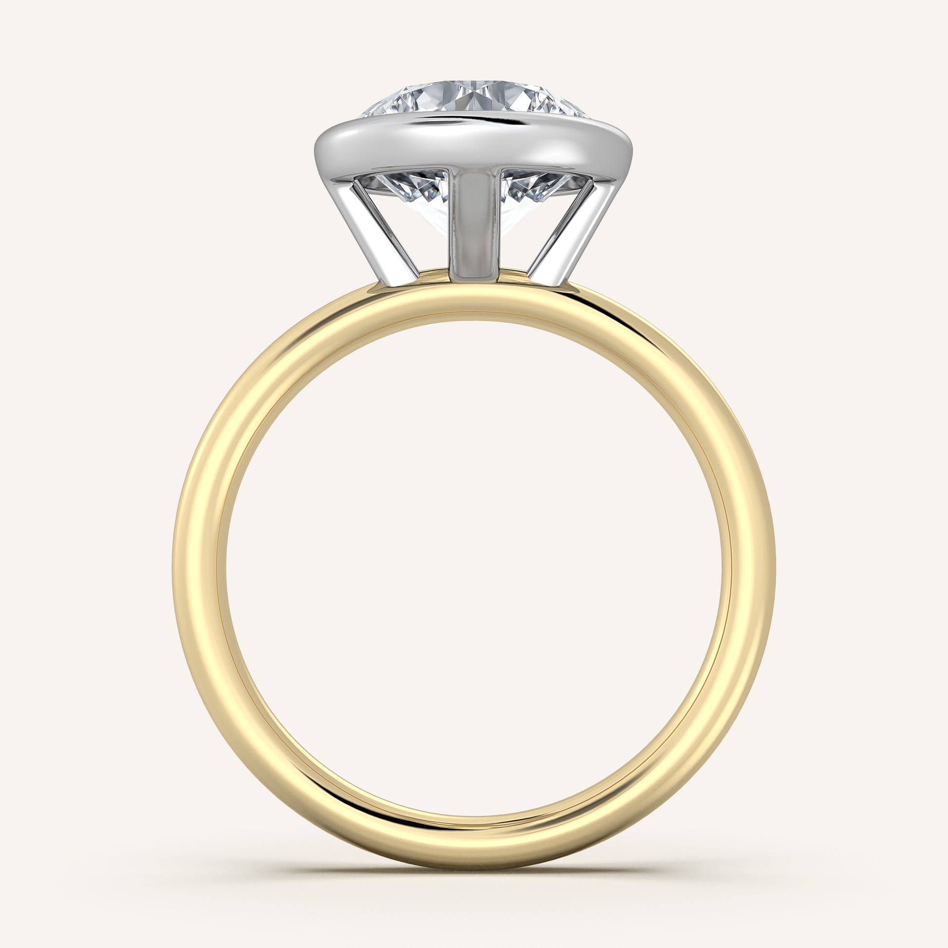 Continu Bezel Set | 14k Two Tone