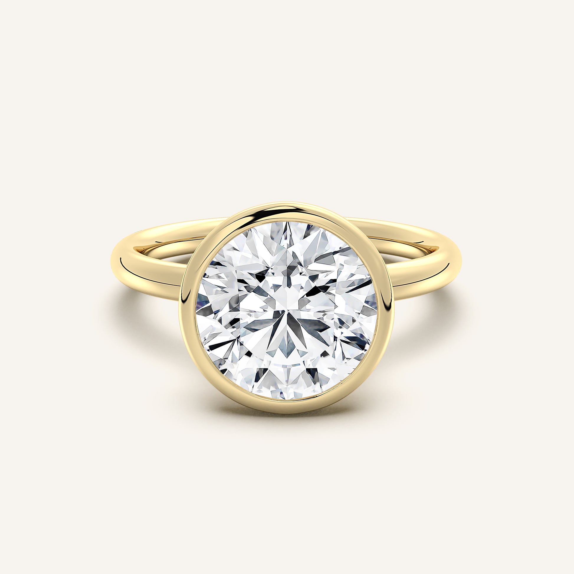 Continu Bezel Set | 18k Yellow Gold