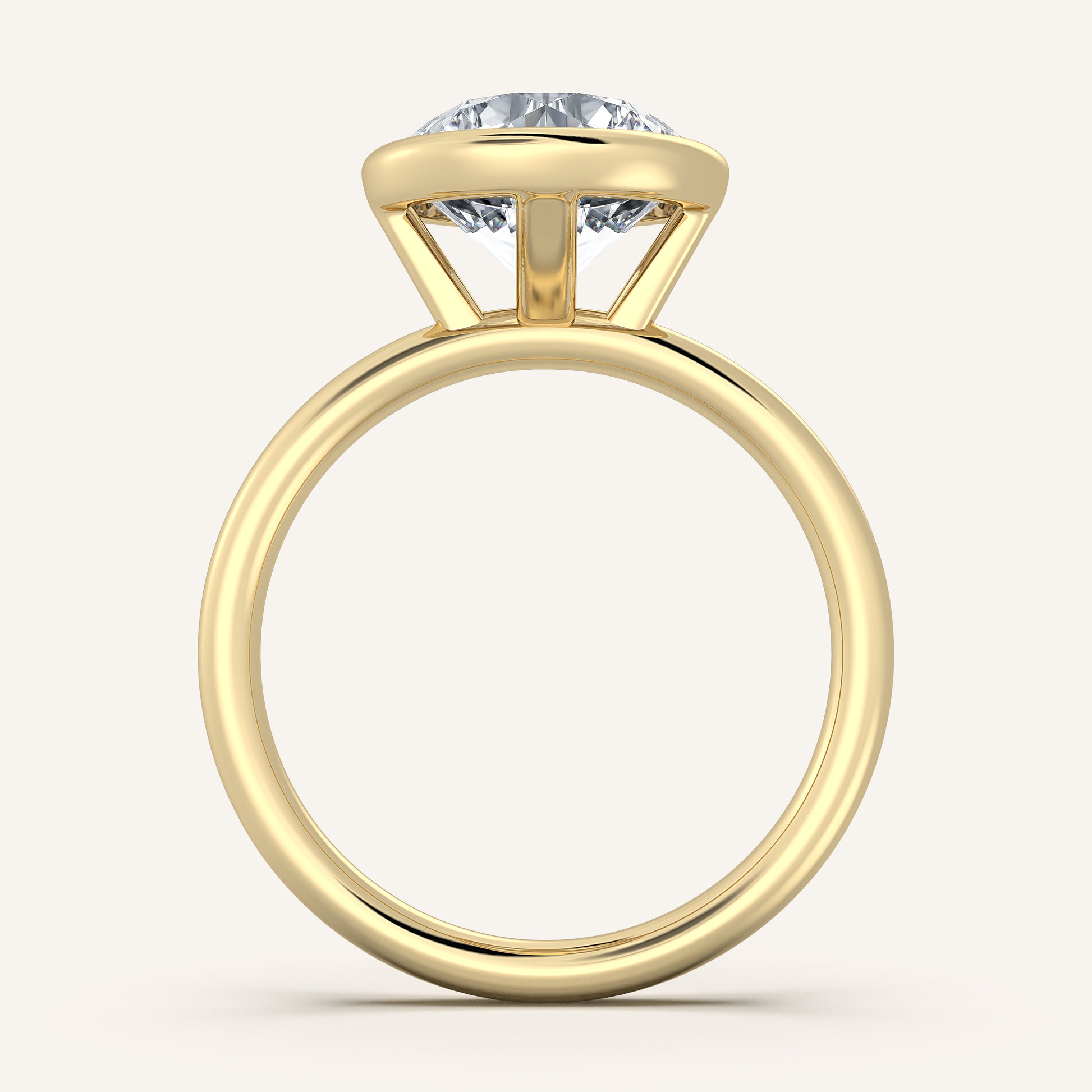 Continu Bezel Set | 14k Yellow Gold