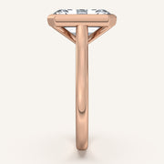 Image for Emerald Cathedral Bezel Set Engagement Ring | 18k Rose Gold