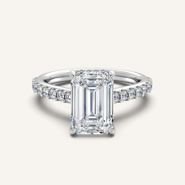 Chateau Hidden Halo Engagement Ring | Platinum